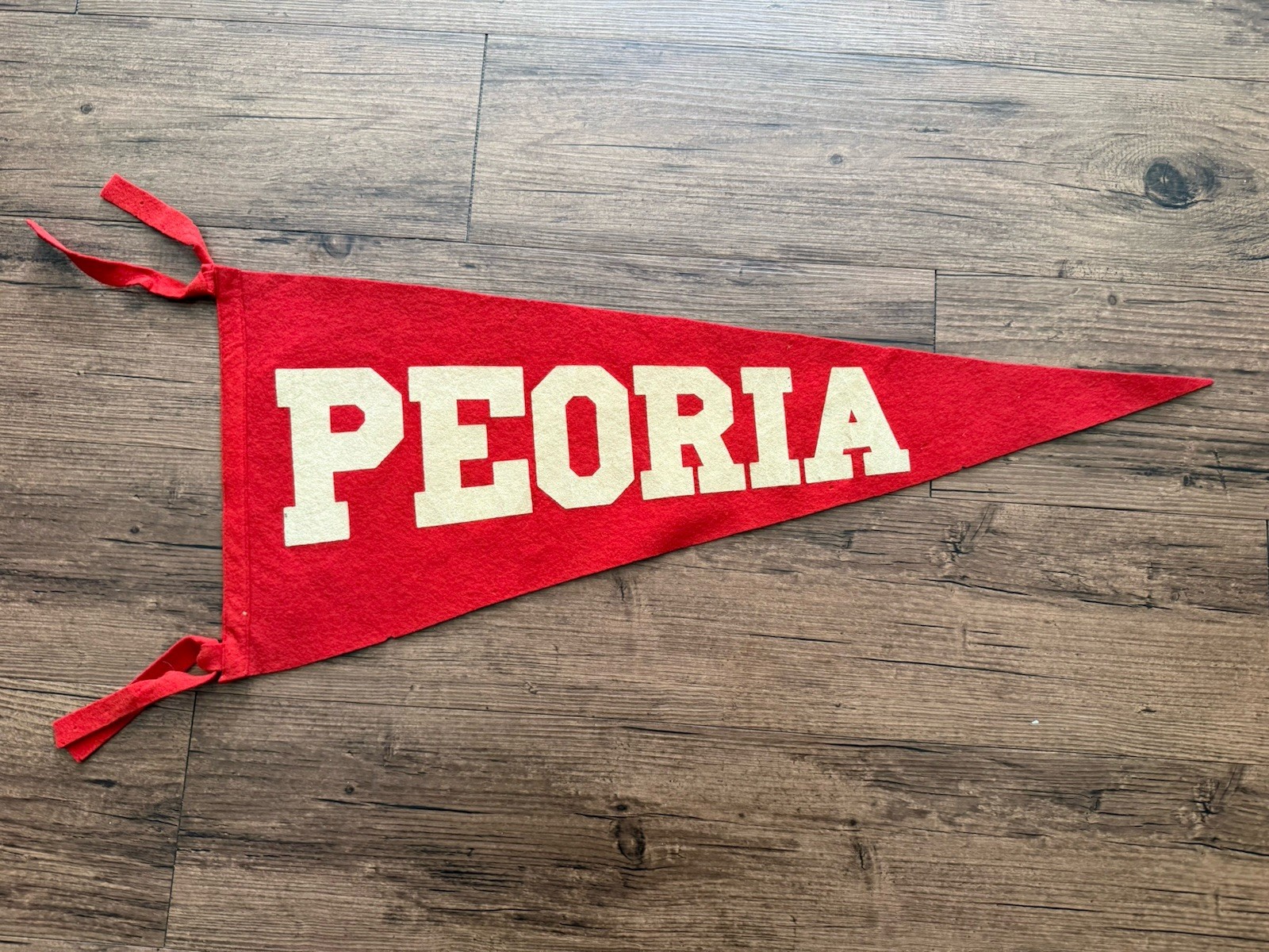 1960s Peoria Illinois Pennant Red Rare