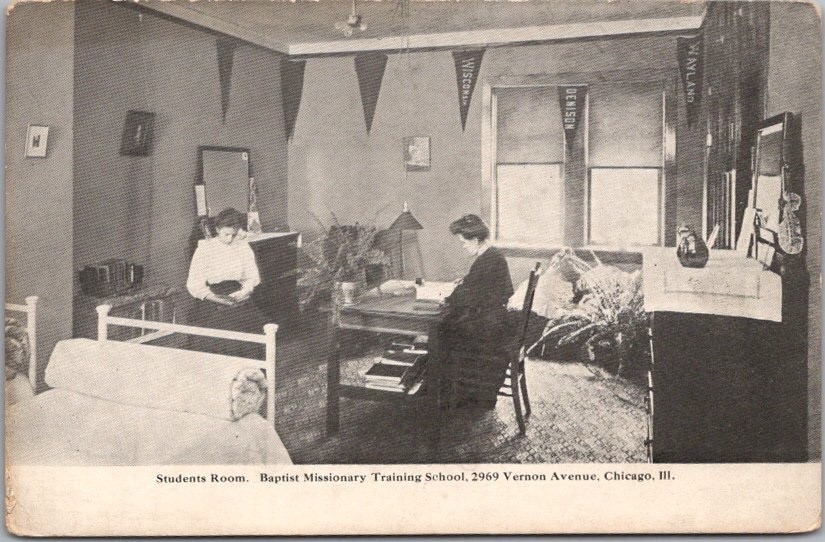 c1910s Chicago Ill. Postcard BAPTIST MISSIONARY TRAINING SCHOOL 