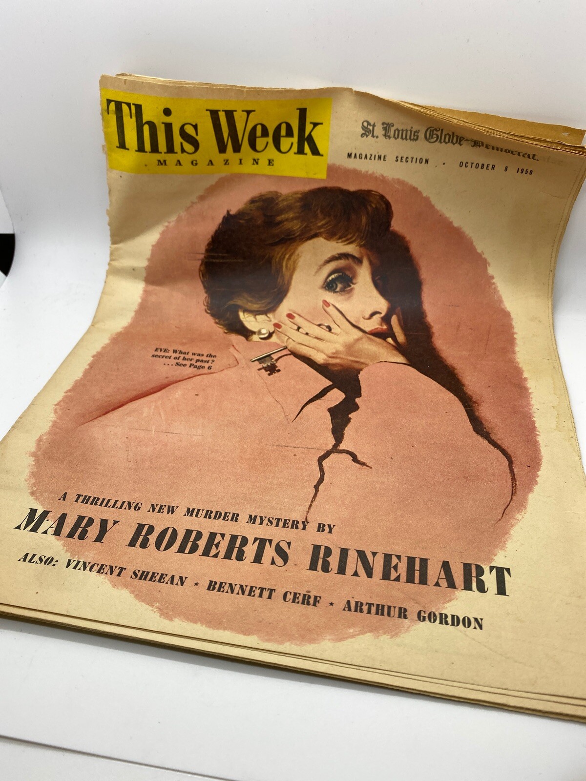 THIS WEEK MAGAZINE ST LOUIS GLOBE DEMOCRAT 1950 MARY ROBERTS RINEHART