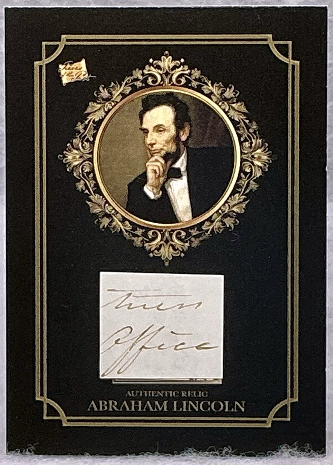 2024 Pieces Of The Past Abraham Lincoln Original Handwritten Document Relic 🇱🇷