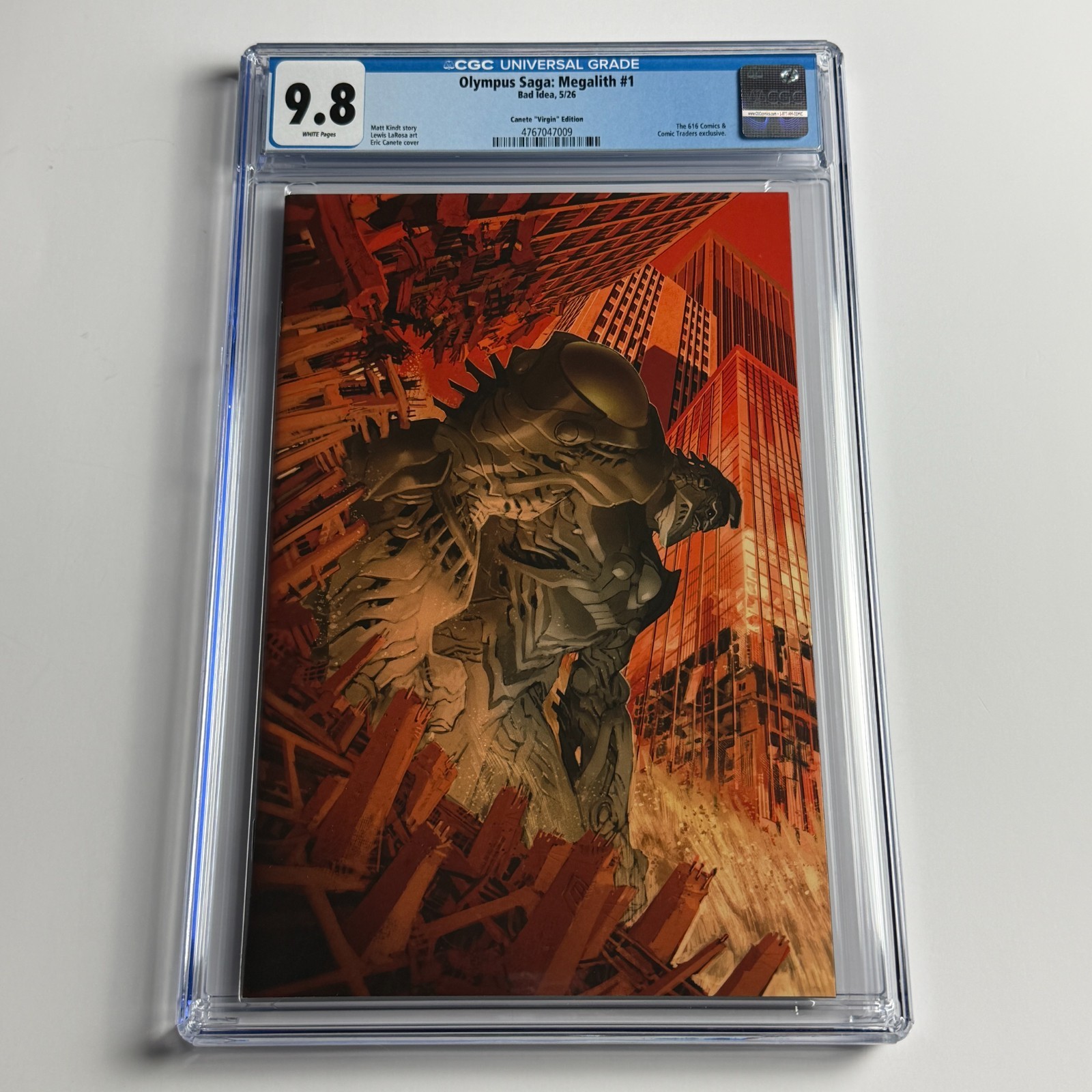 Olympus Saga: Megalith #1 CGC 9.8 Eric Canete Virgin Edition LTD 500
