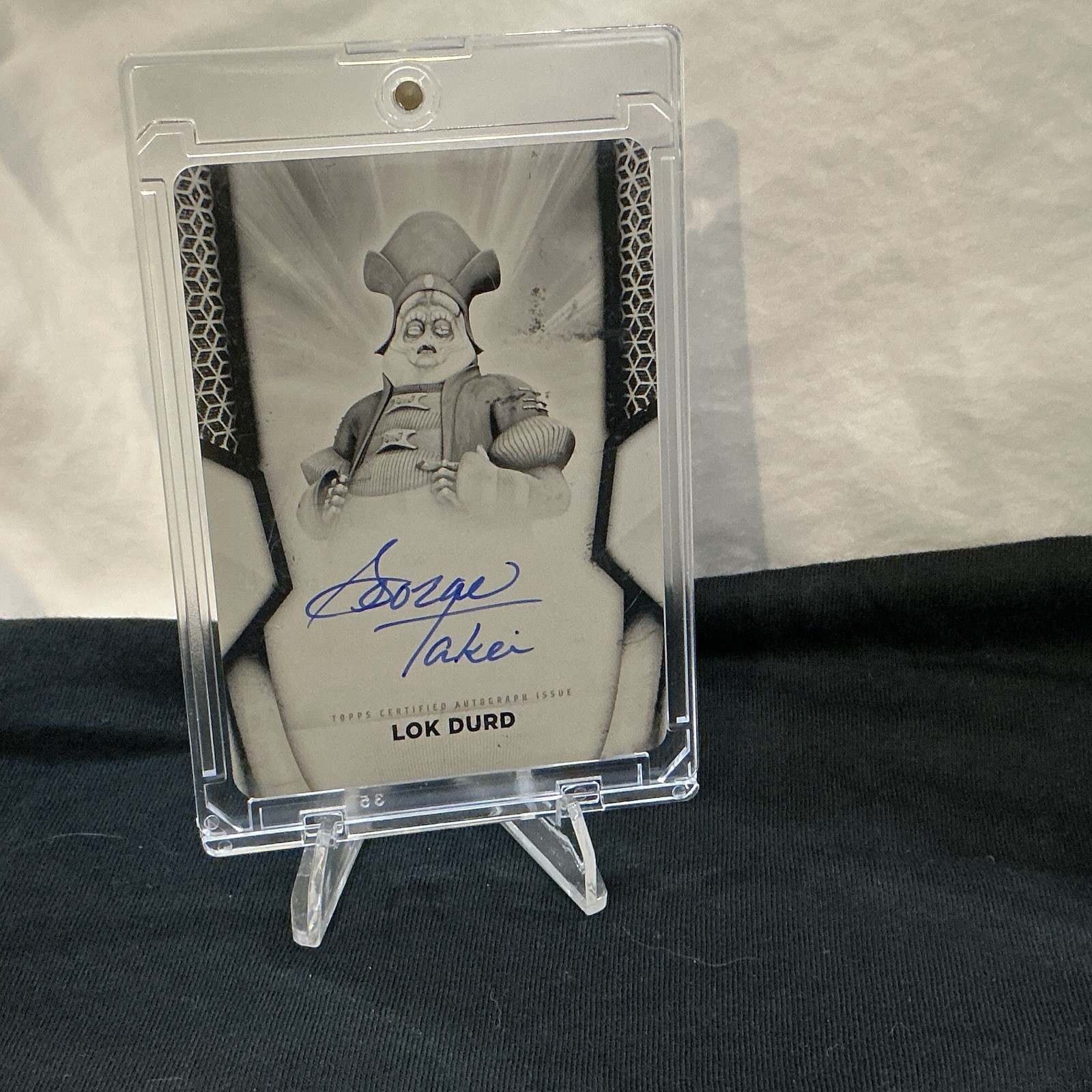 2025 Topps Star Wars Masterwork Lok Durd George Takei AUTO SUPERFACTOR
