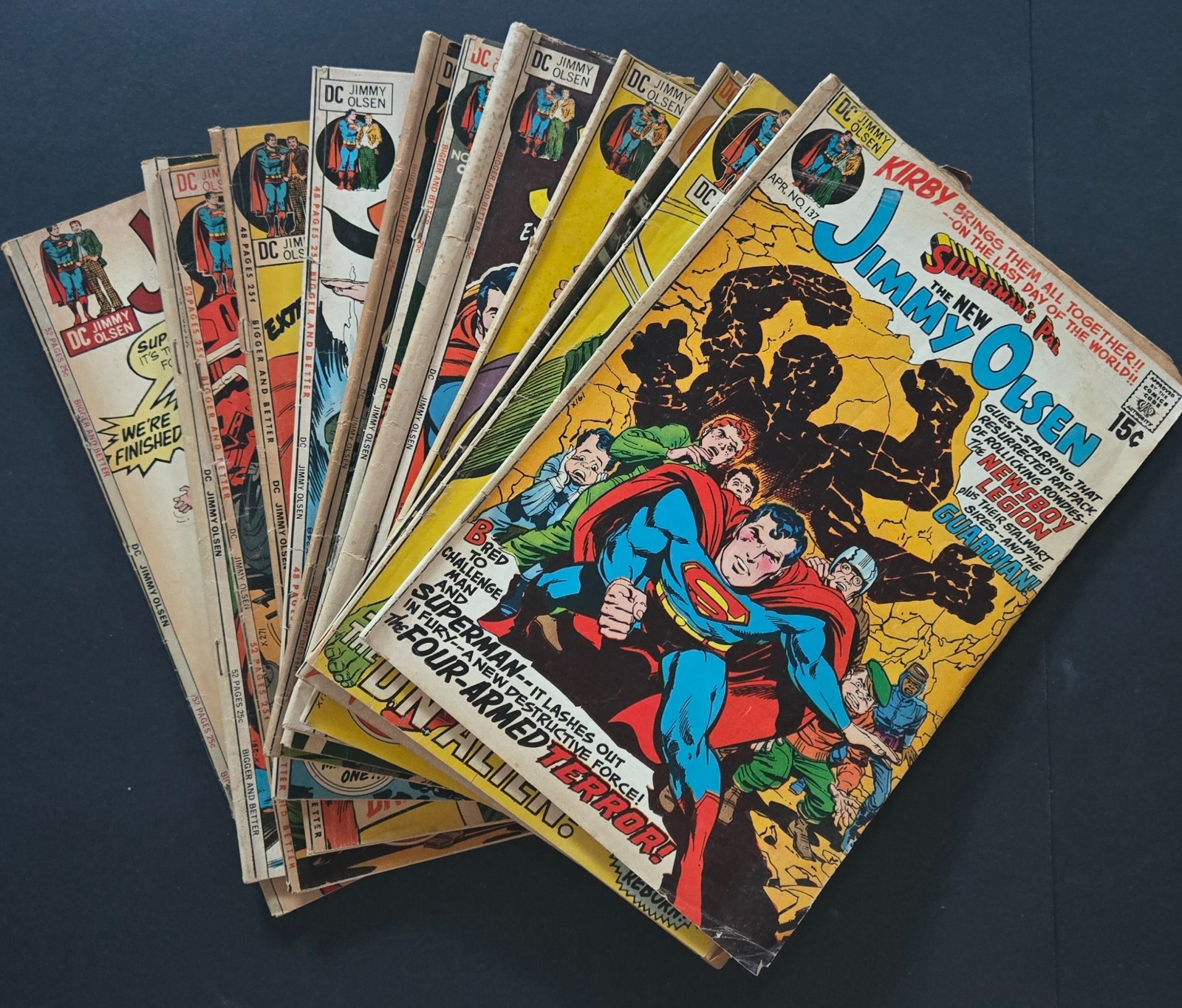 Superman's Pal Jimmy Olsen Jack Kirby 12 Comic Lot 1971-1972