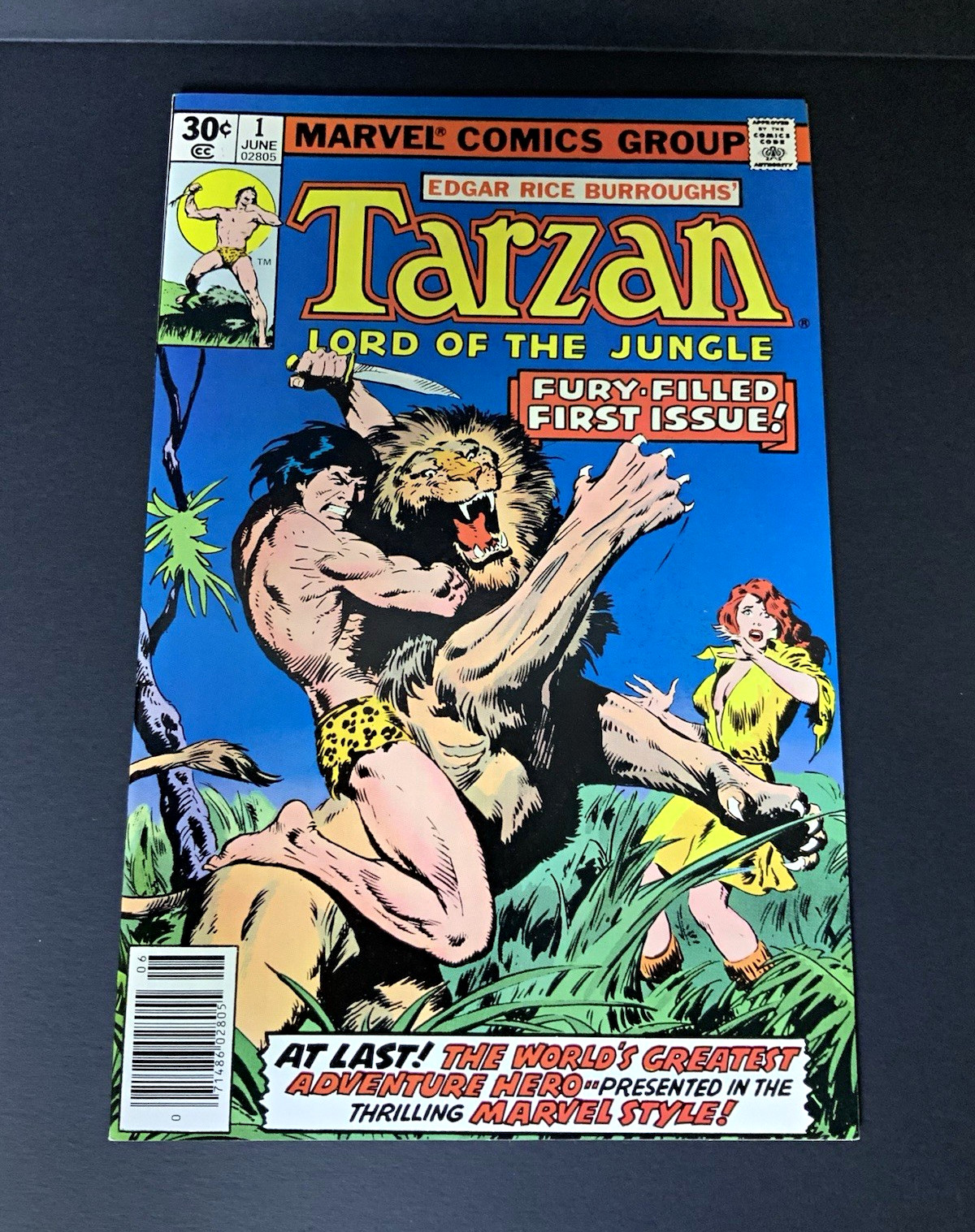 Tarzan Lord of the Jungle #1 (1977) Marvel Bronze Age Newsstand High Grade