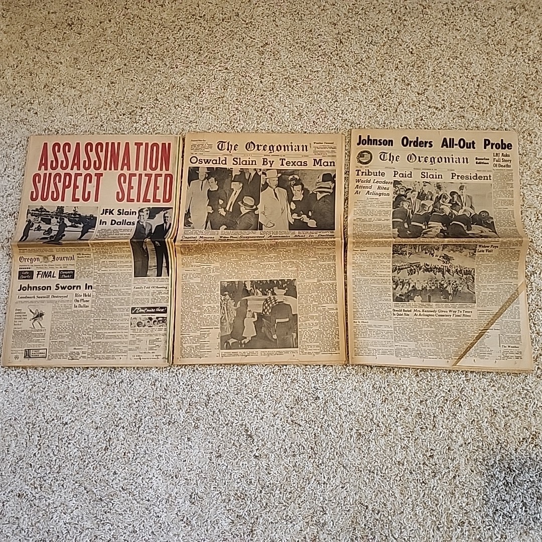 The Oregonian & Oregon Journal JFK Assassination Newspaper Collection Nov 1963
