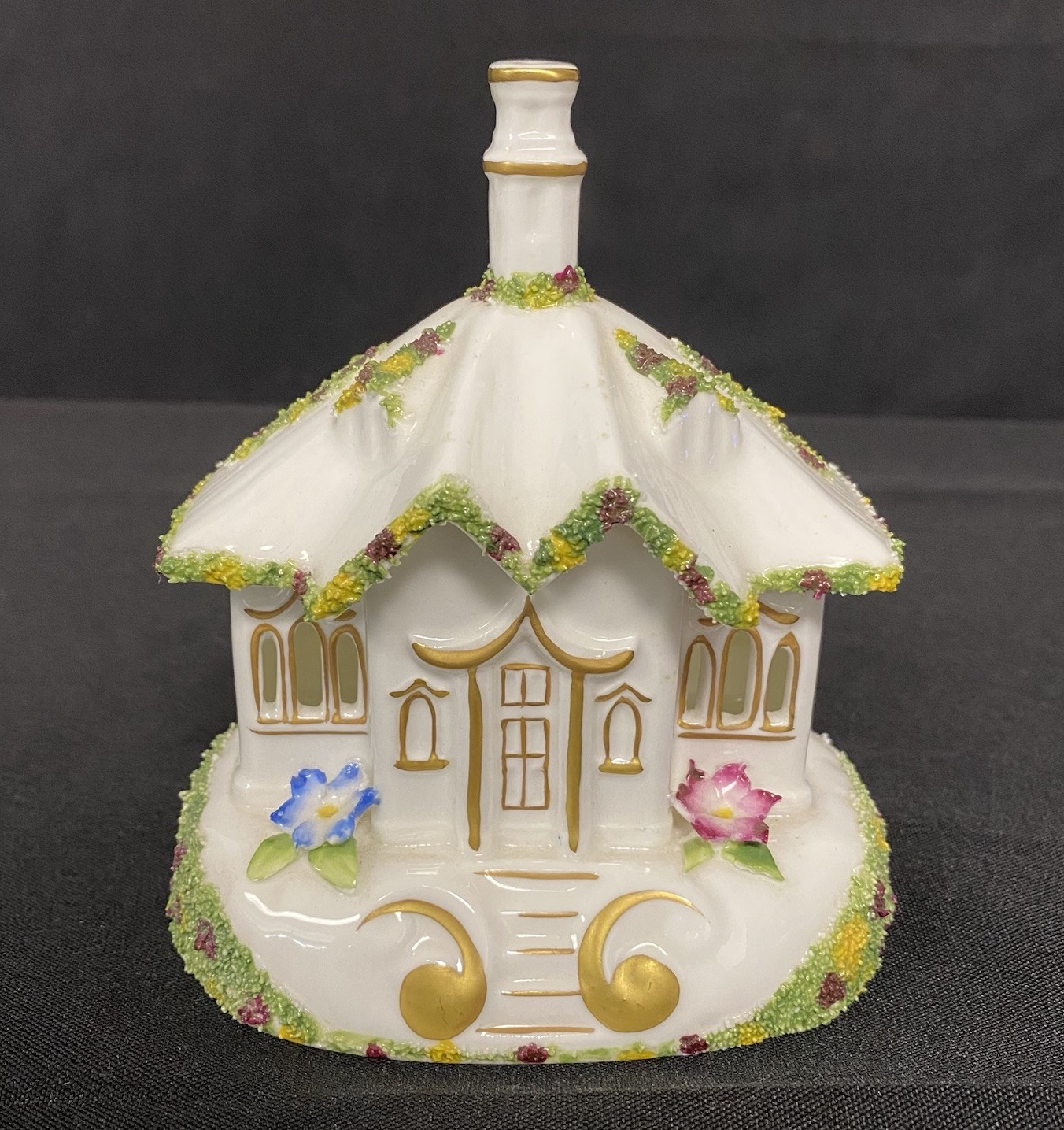 Coalport Cottages Gate House Figurine Delicate Porcelain Pastille Burner