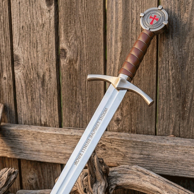 37 Inch Faithkeeper Knights Templar Sword Handmade Steel Crusader Replica