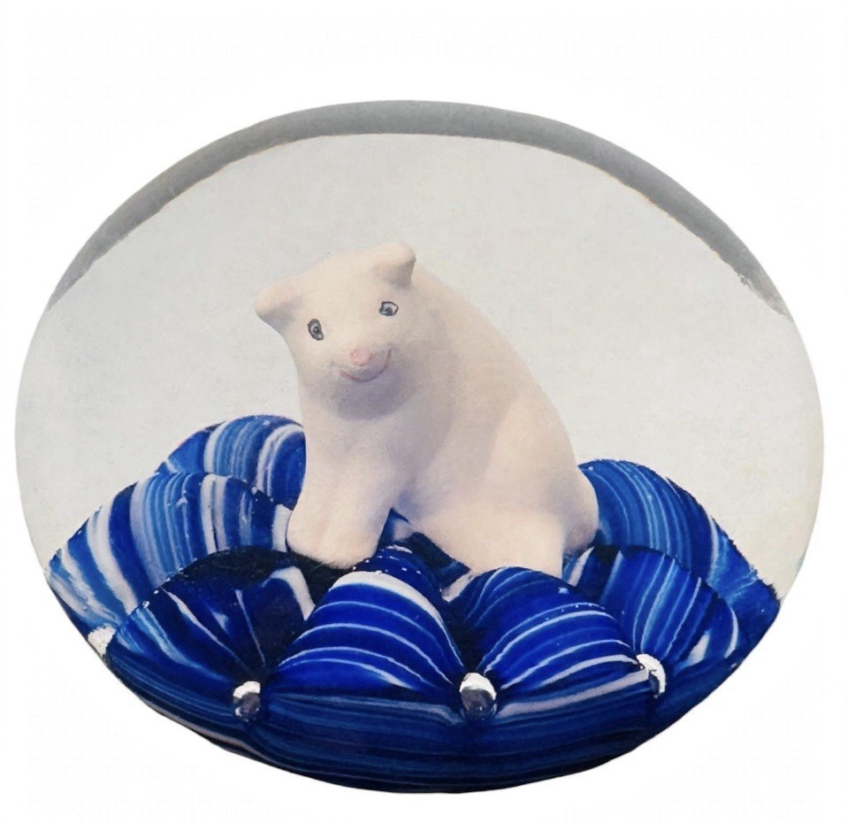 Vintage Joe St. Clair 1984 Pigglet Paperweight