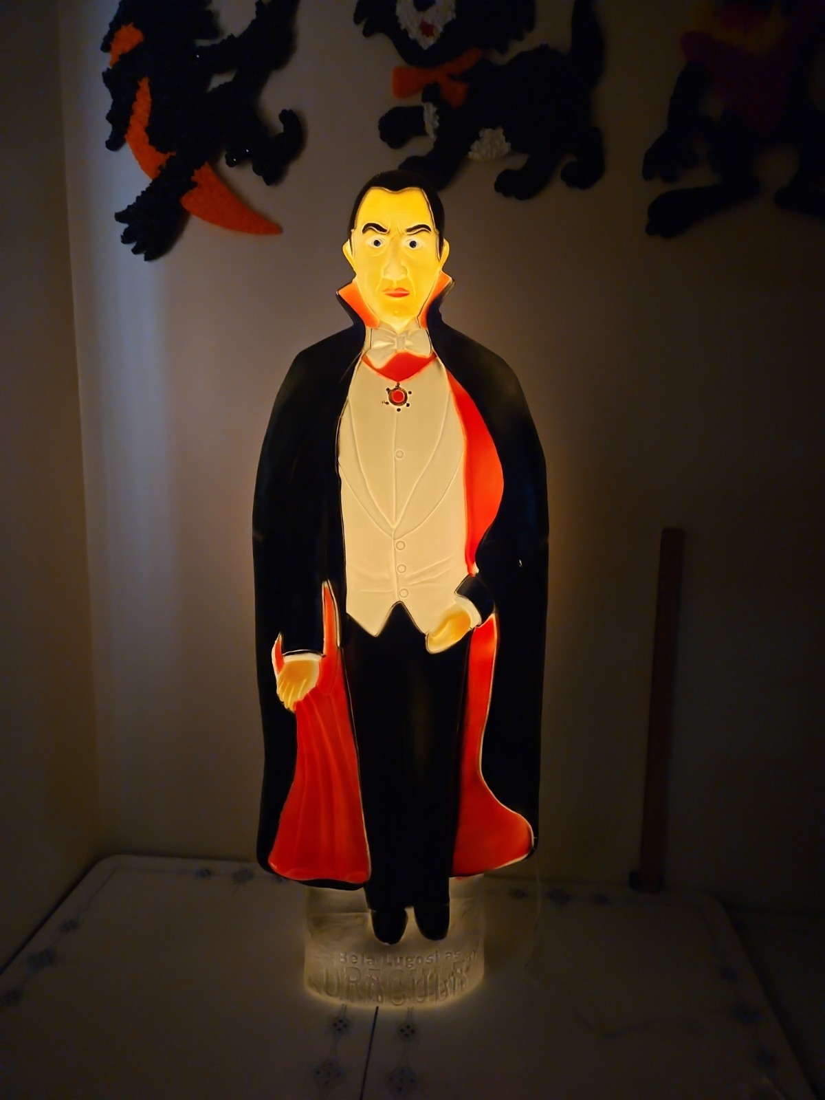 BELLA LUGOSI~DRACULA DON FEATHERSTONE Union Products Blow Mold Exc. Working Cond