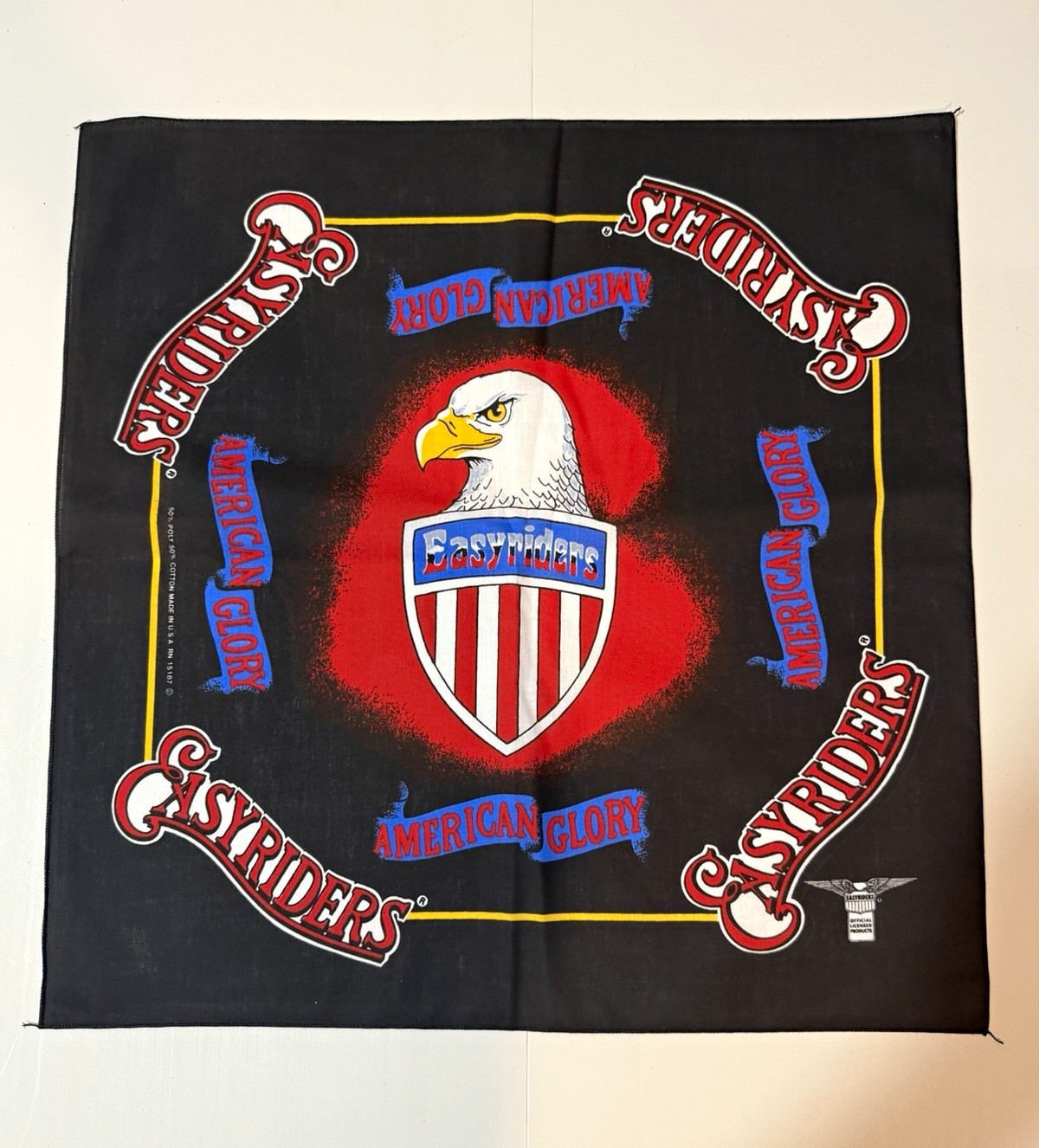 Vintage Easyriders American Glory Bandana Officially Licensed  