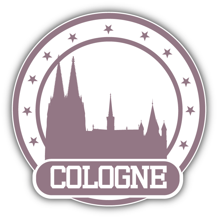 Cologne City Germany Travel Stamp Car Bumper Sticker Decal 5\