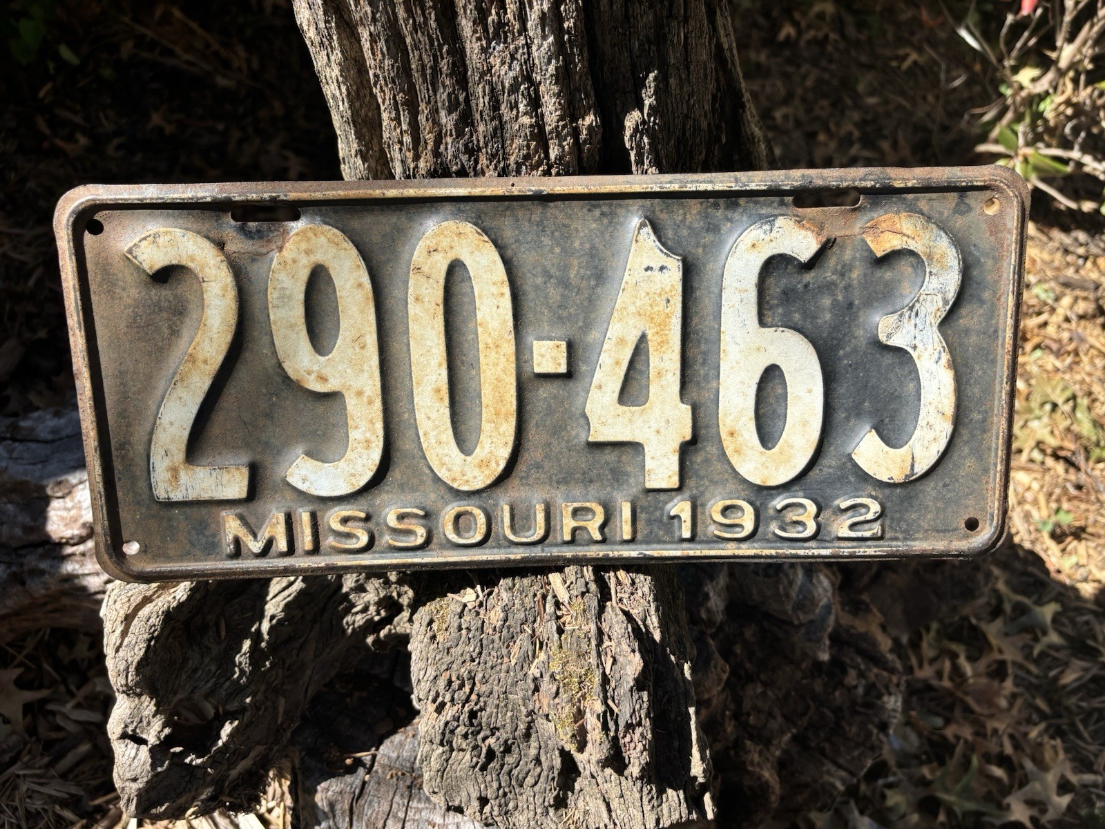 MISSOURI 1932 License Plate # 290-463
