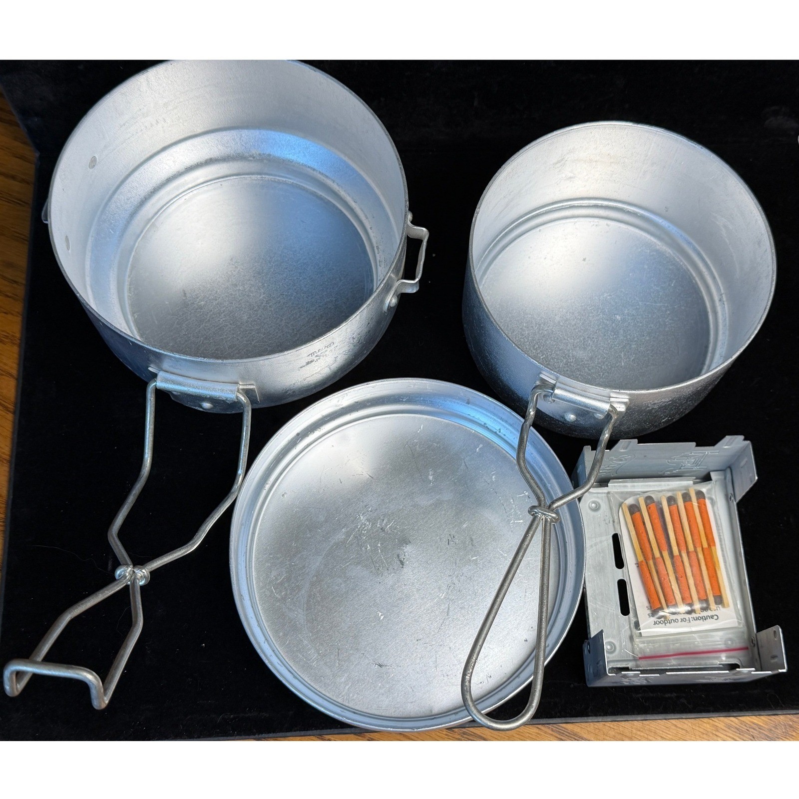 Vintage Swiss Military Mess Kit: Aluminum Pots