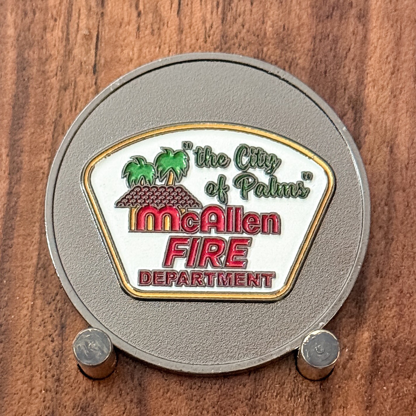 McAllen Fire Dept Texas A&M Education Center Palm Tree Challenge Coin  1#41