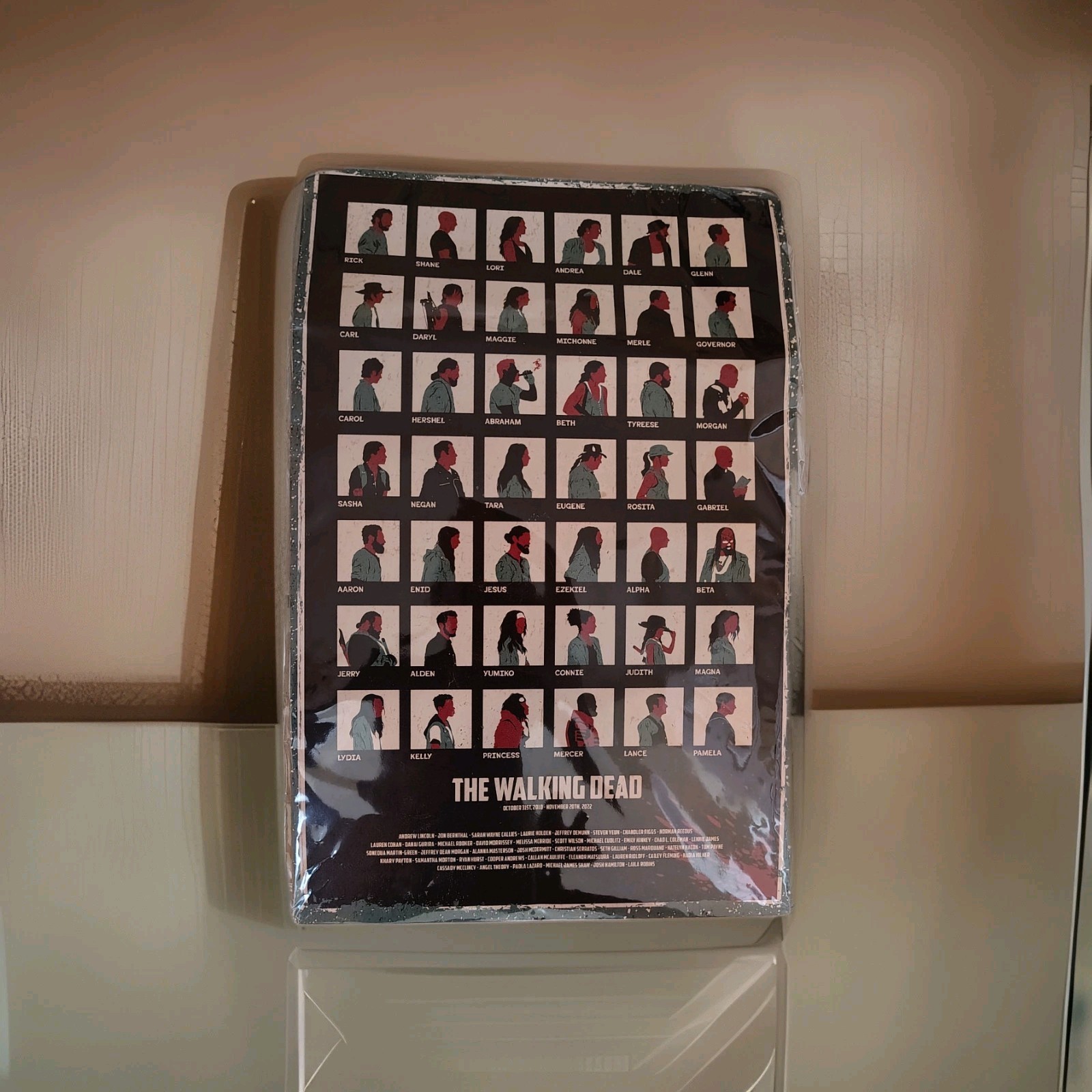 THE WALKING DEAD CHARACTERS POSTER 2010-2022  (BRAND NEW) (Size 11x17)