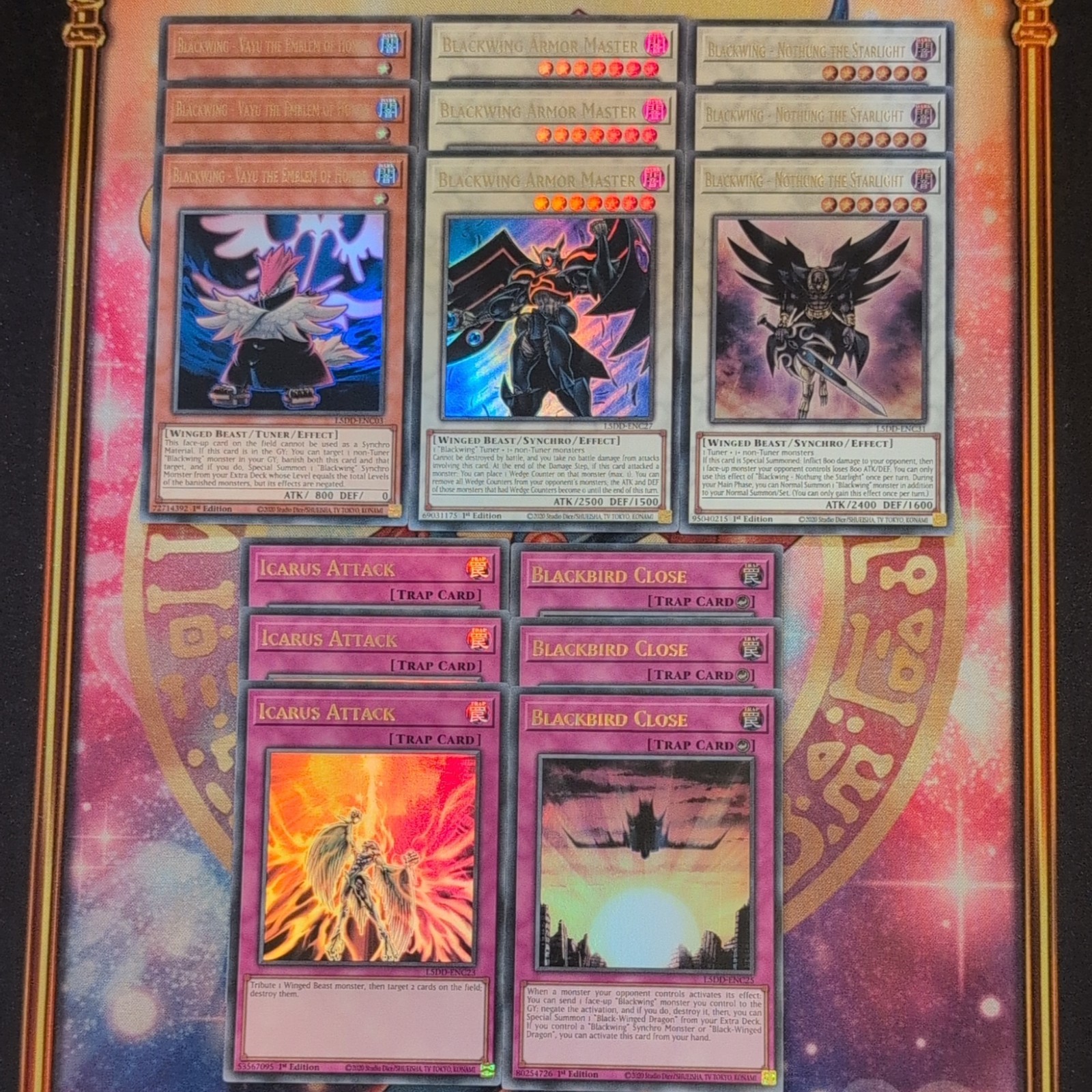 15cd L5DD Blackwing Ultra Rare Deck Core 1st Ed YuGiOh Mint