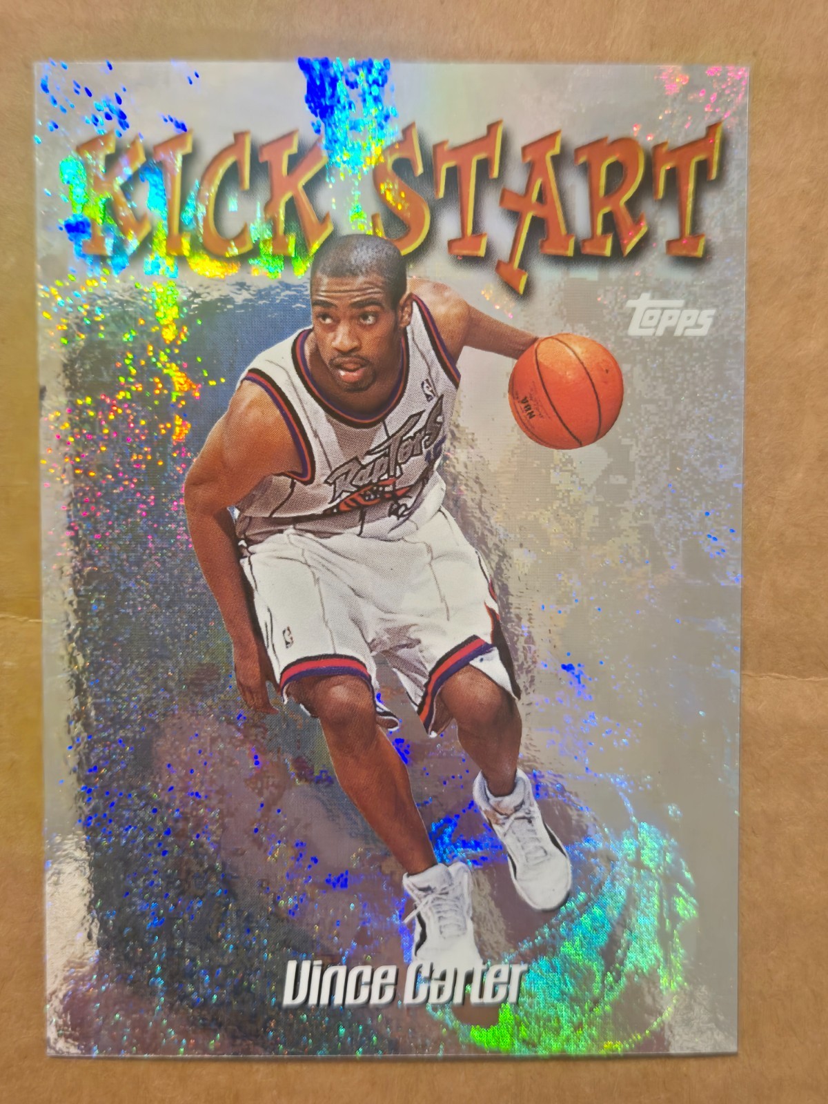 VINCE CARTER 1998-99 TOPPS KICK START #KS9 RC ROOKIE TORONTO RAPTORS RARE 