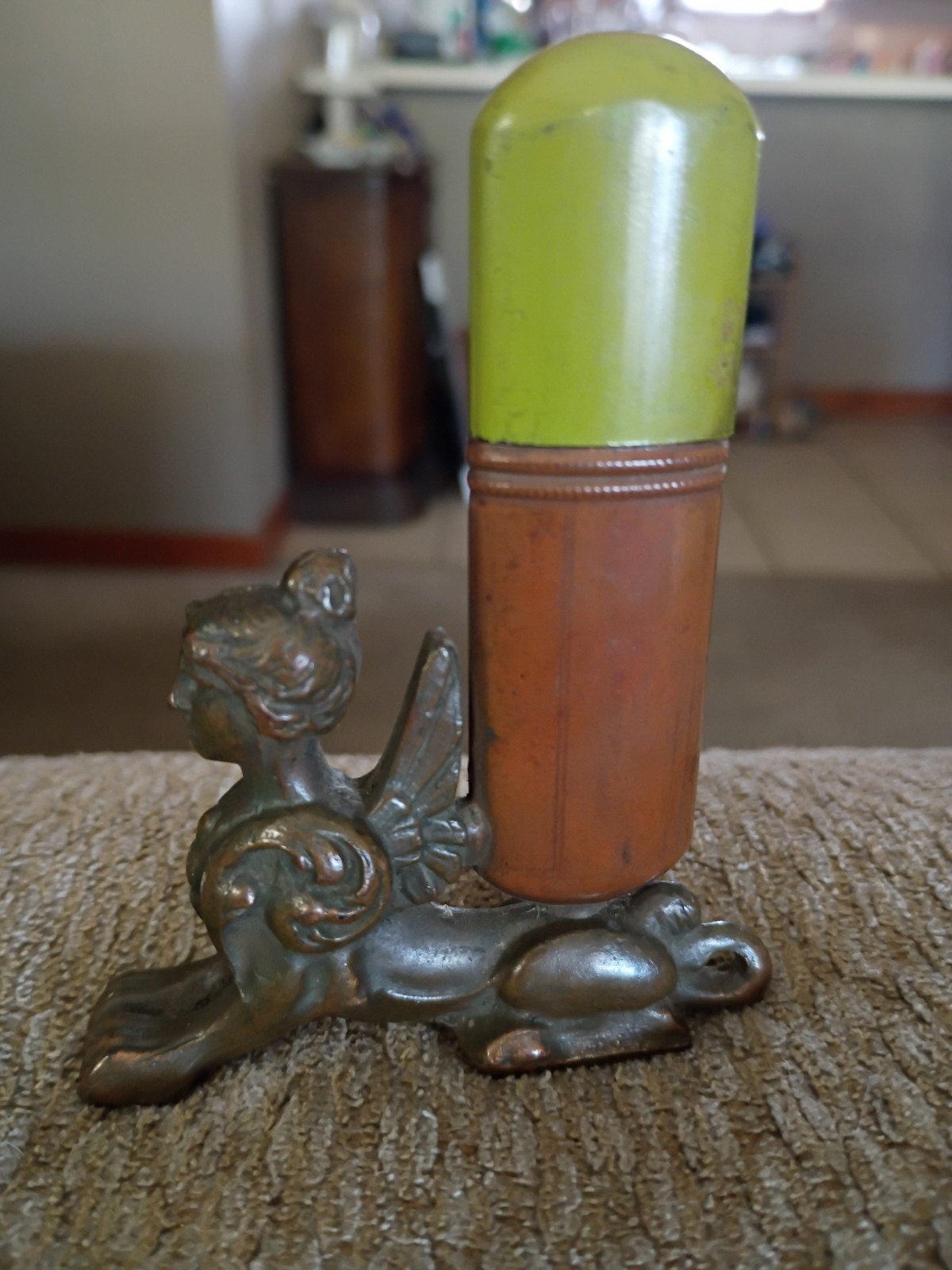 Vintage Weidlich Brothers 1932 Figural Tabletop Lighter Gryphon