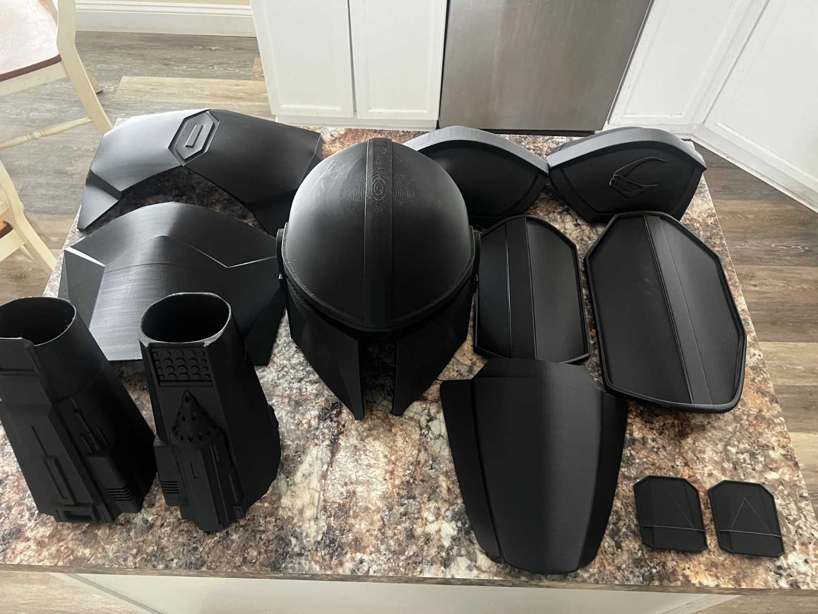 Star Wars The Mandalorian 3D Printed Full Armor For Cosplay - Black
