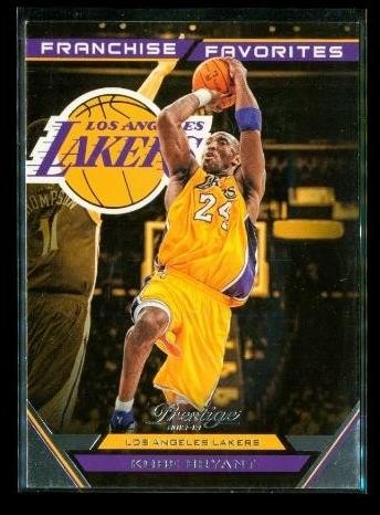 2012-13 Panini Prestige Franchise Favorites #10 Kobe Bryant Los Angeles Lakers