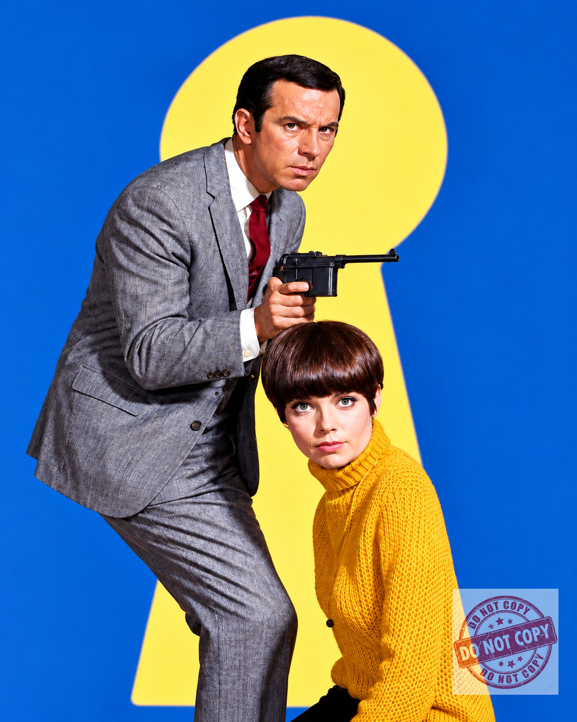 Don Adams & Barbara Feldon Get Smart            8x10 Reprint