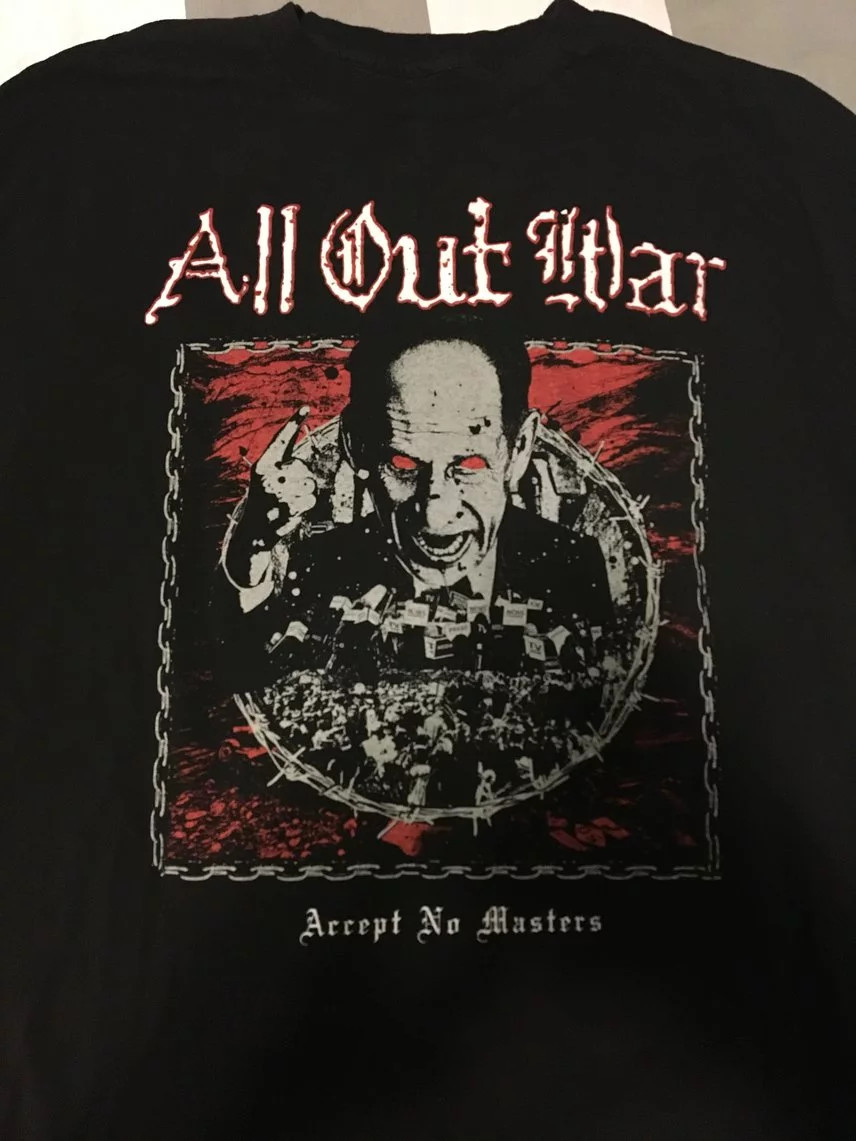 All Out War Band Accept no masters Unisex Shirt All Size MO306