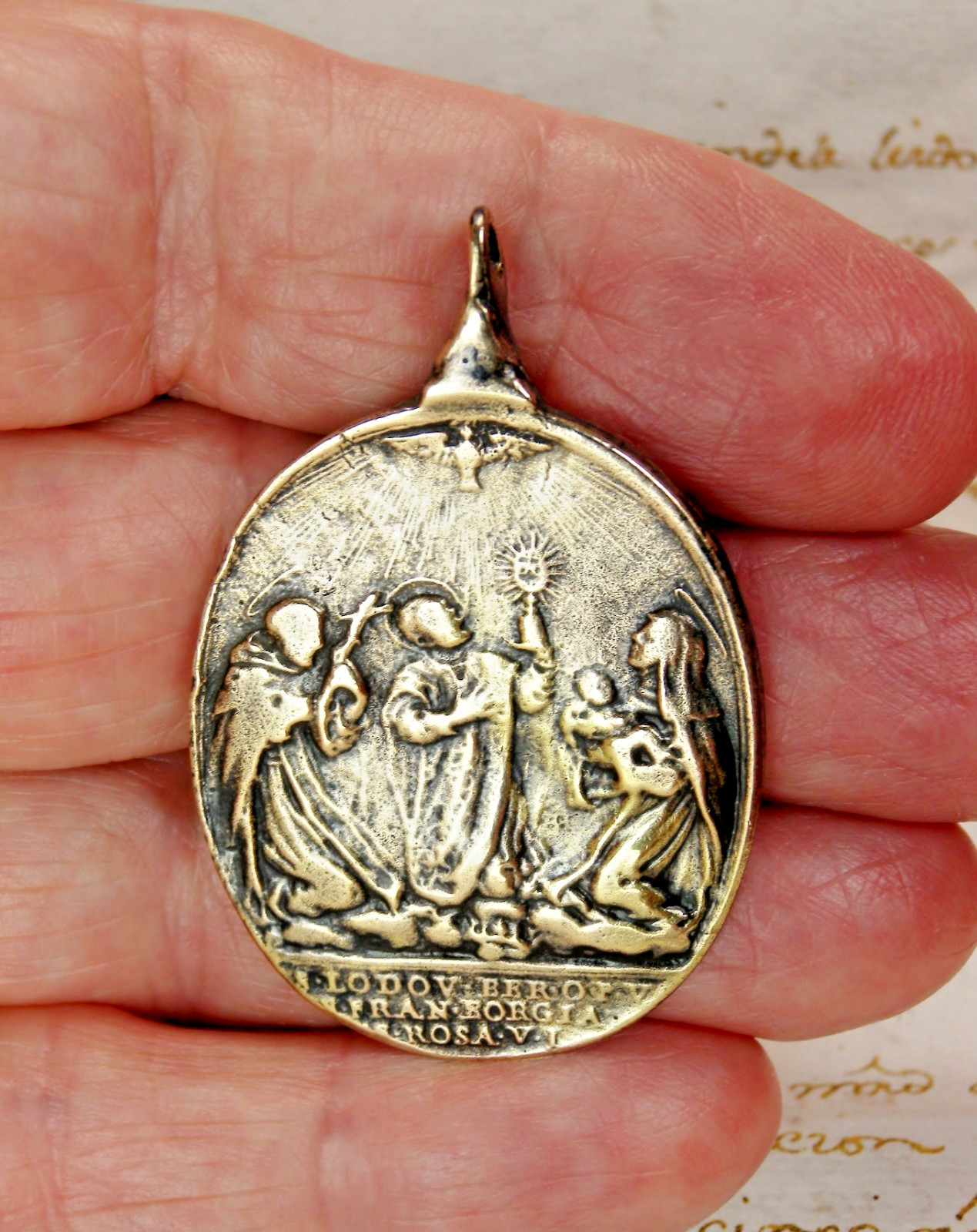 ROSE OF LIMA CAJETAN FRANCIS BORGIA LOUIS BERTRAND PHILIP BENIZI HAMERANI MEDAL