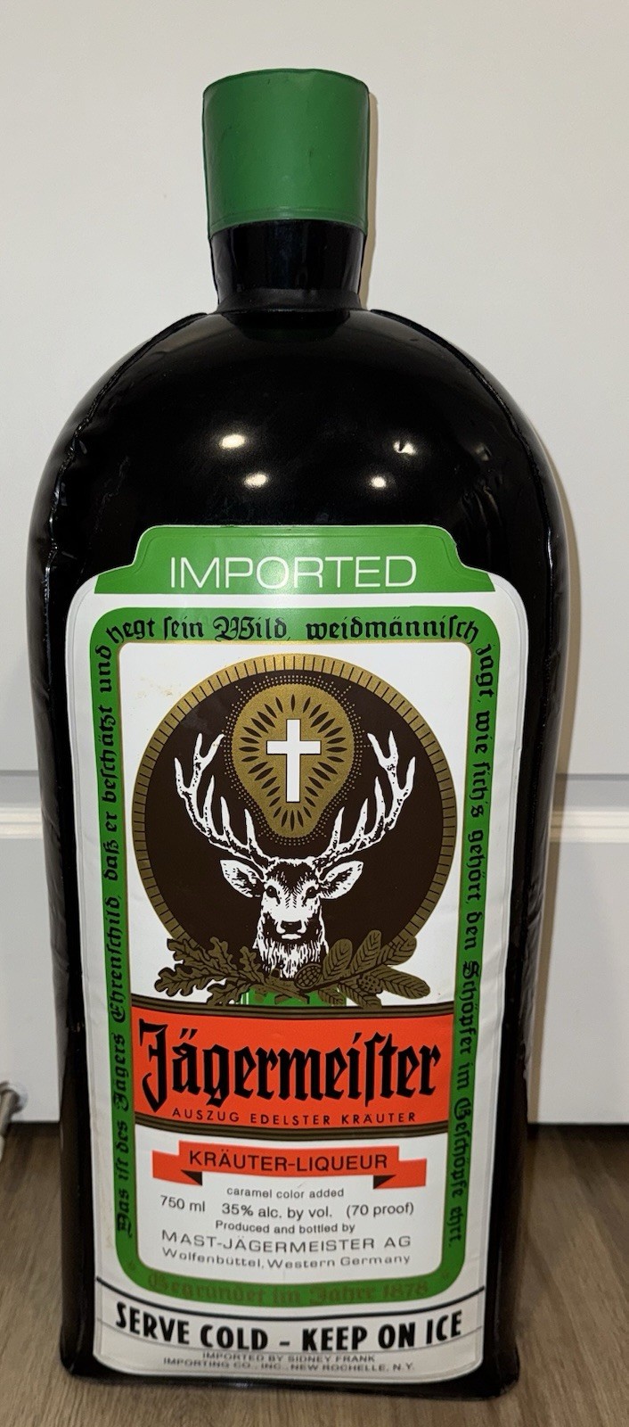 25” Large Jägermeister Bottle Inflatable Blow