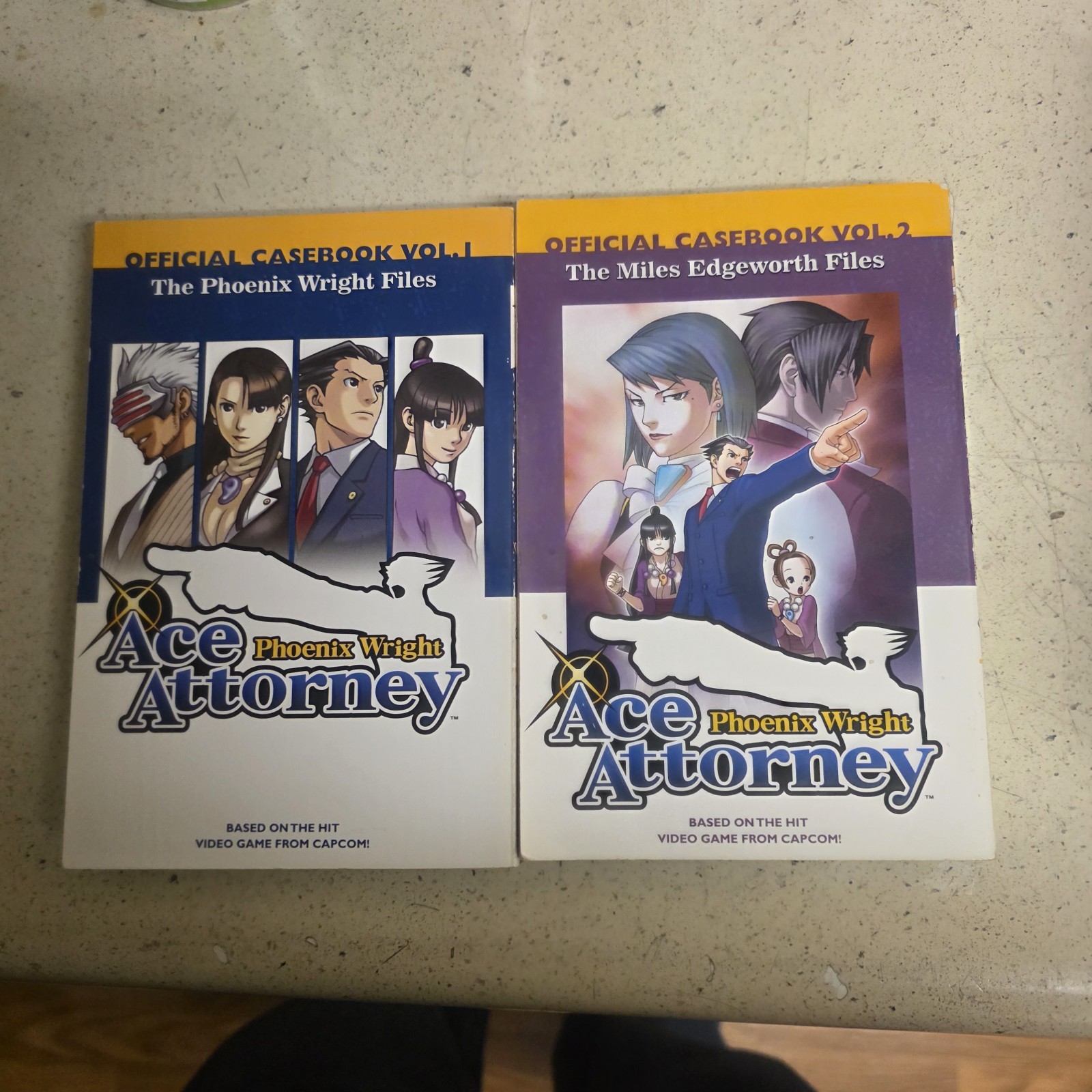 Ace Attorney Phoenix Wright Official Casebook Volumes 1-2 Phoenix & Edgeworth