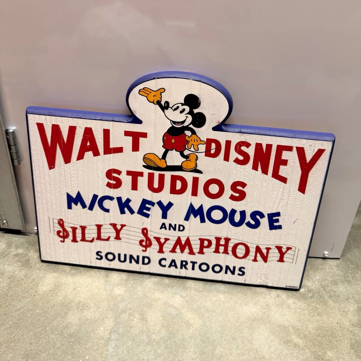 Antique Walt Disney Studios Mickey Mouse Silly Symphony Sound Cartoons Wooden