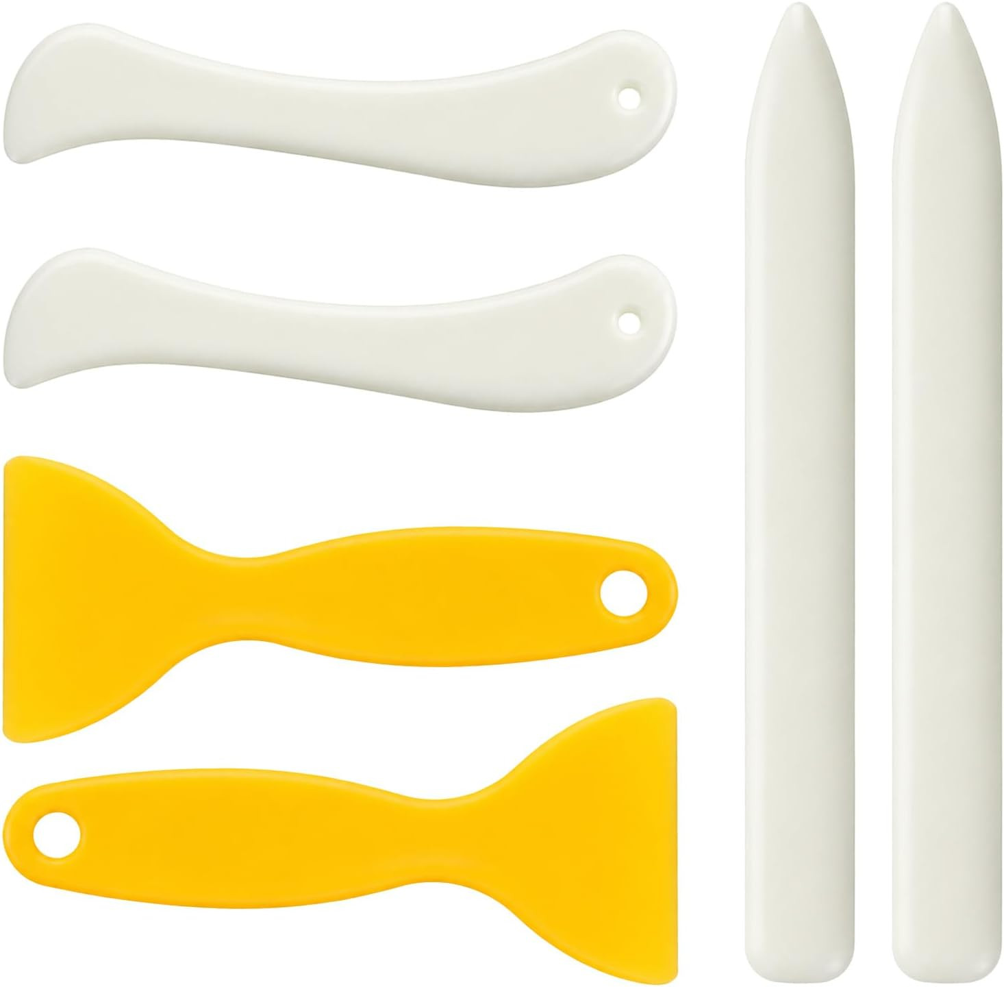Thinp 6 Pcs Bone Folder Tool, Plastic Bone Folder Paper Creaser Tool