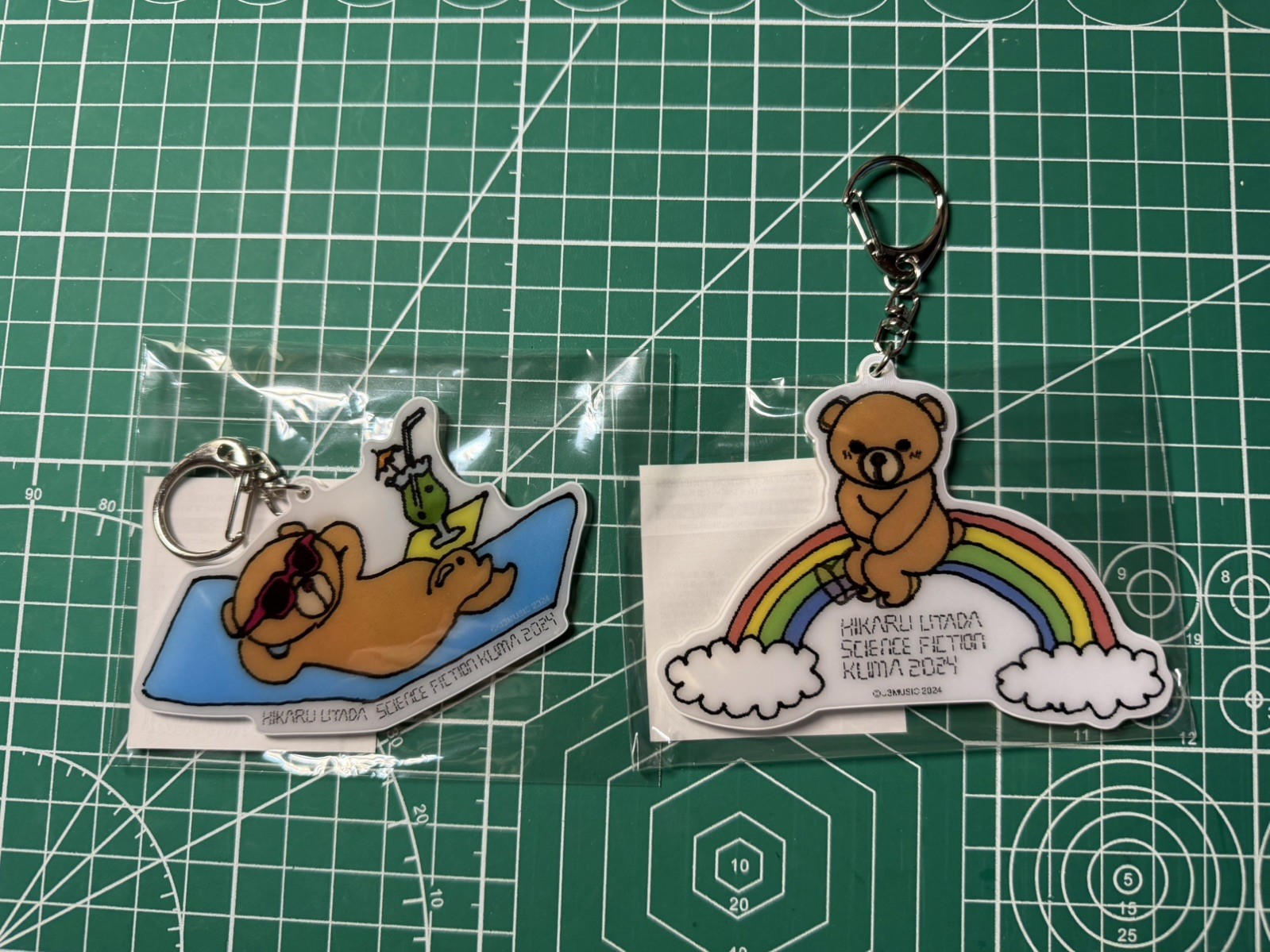 Hikaru Utada keychain SCIENCE FICTION KUMA 2024 | set of 2