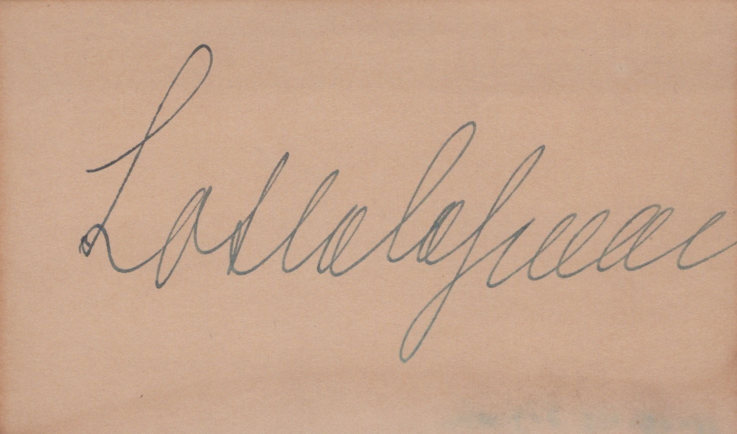 LOTTE LEHMANN 1888-1976 GERMAN SOPRANO SINGER-Hand Signed Autograph 3x5 CARD