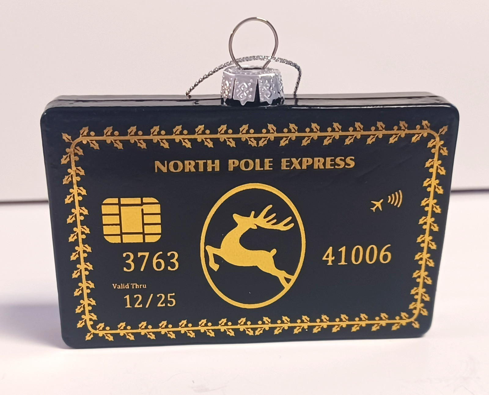 Ashland North Pole Express Credit Card Christmas Ornament Plastic Reindeer New