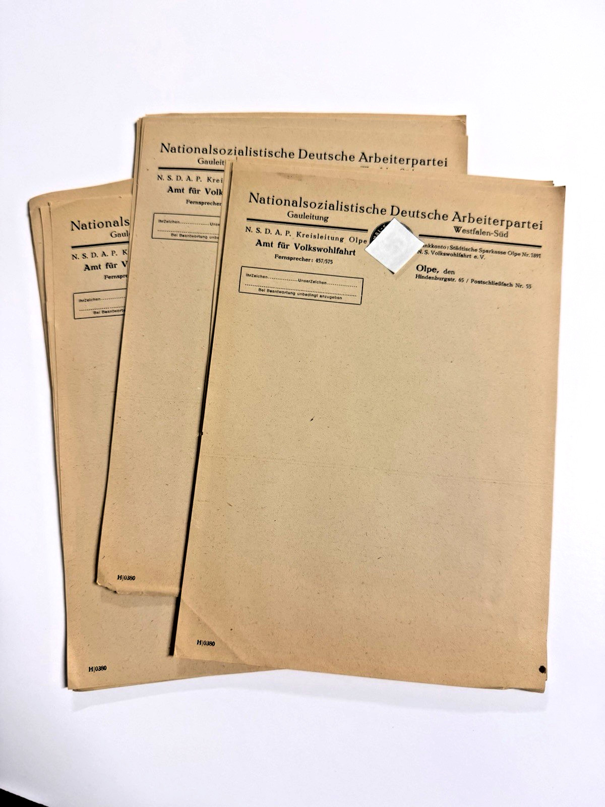 Historical National German Letterhead Papers; QTY. 28 Pages; NOS