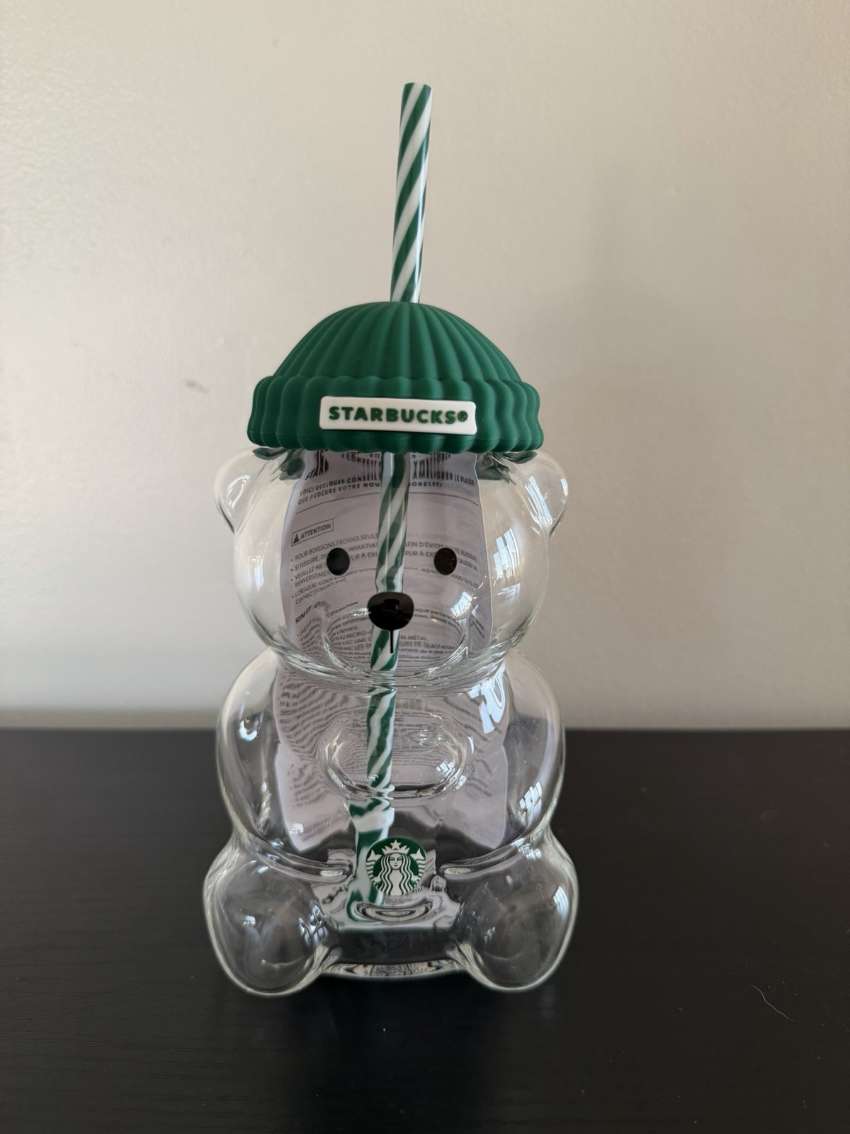 AUTHENTIC 2025 Glass Starbucks Bearista Bear Cold Cup Holiday Limited Edition