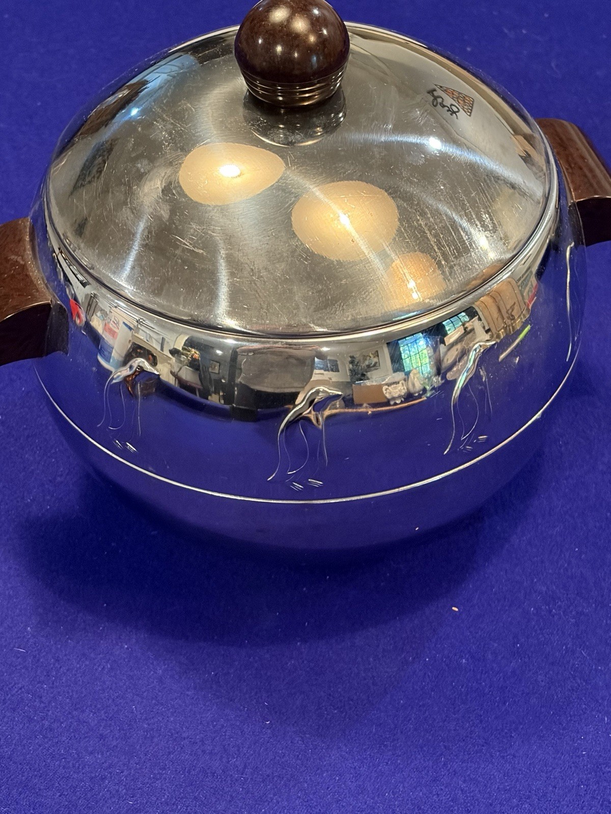 Vintage West Bend Penguin Ice Bucket Hot Cold Server MCM Chrome Retro 1950s Bar
