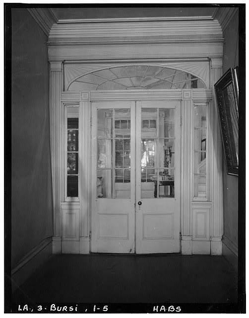 Burnside Plantation Burnside Louisiana 1936 Doorway Detail Historic House