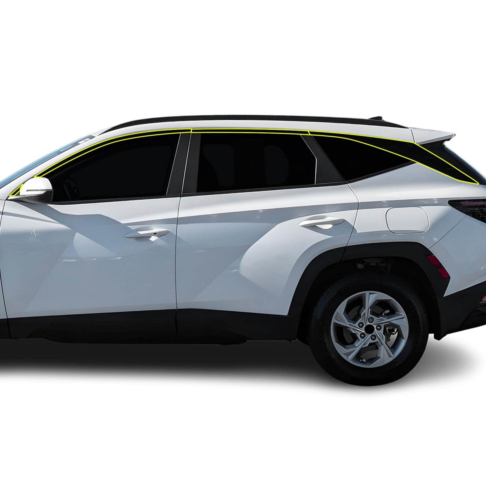BOGAR TECH DESIGNS for Hyundai Tucson 2022-2026 Side Window Chrome Delete –