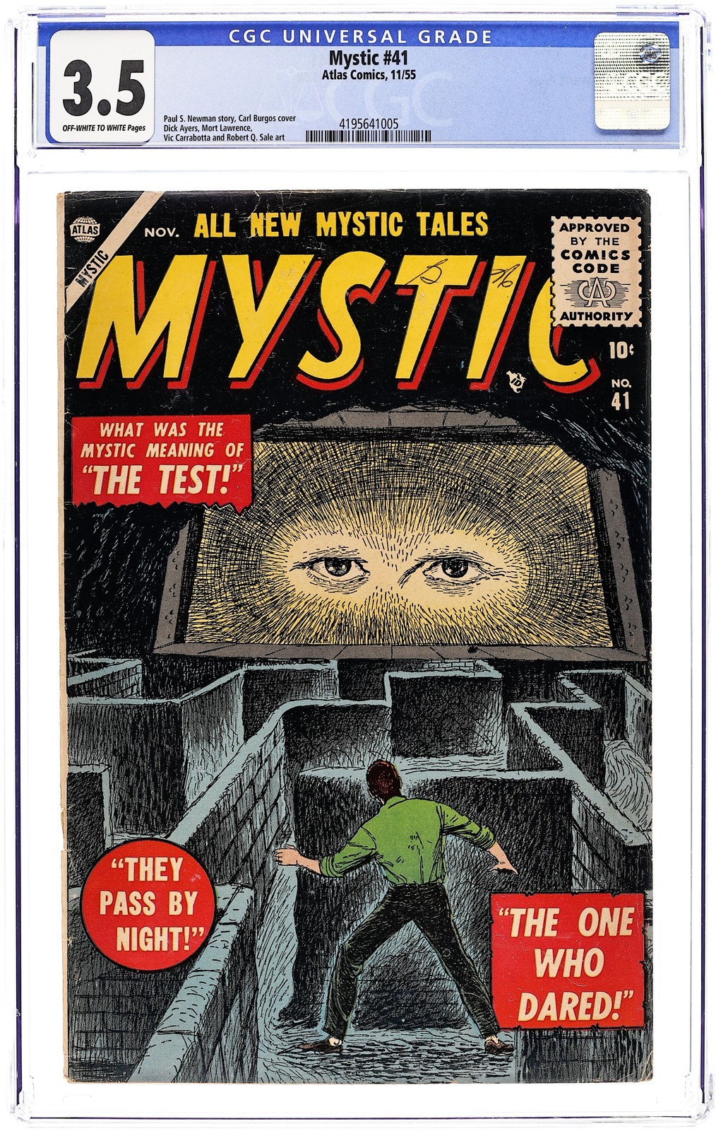 Mystic #41 CGC 3.5 1955 4195641005