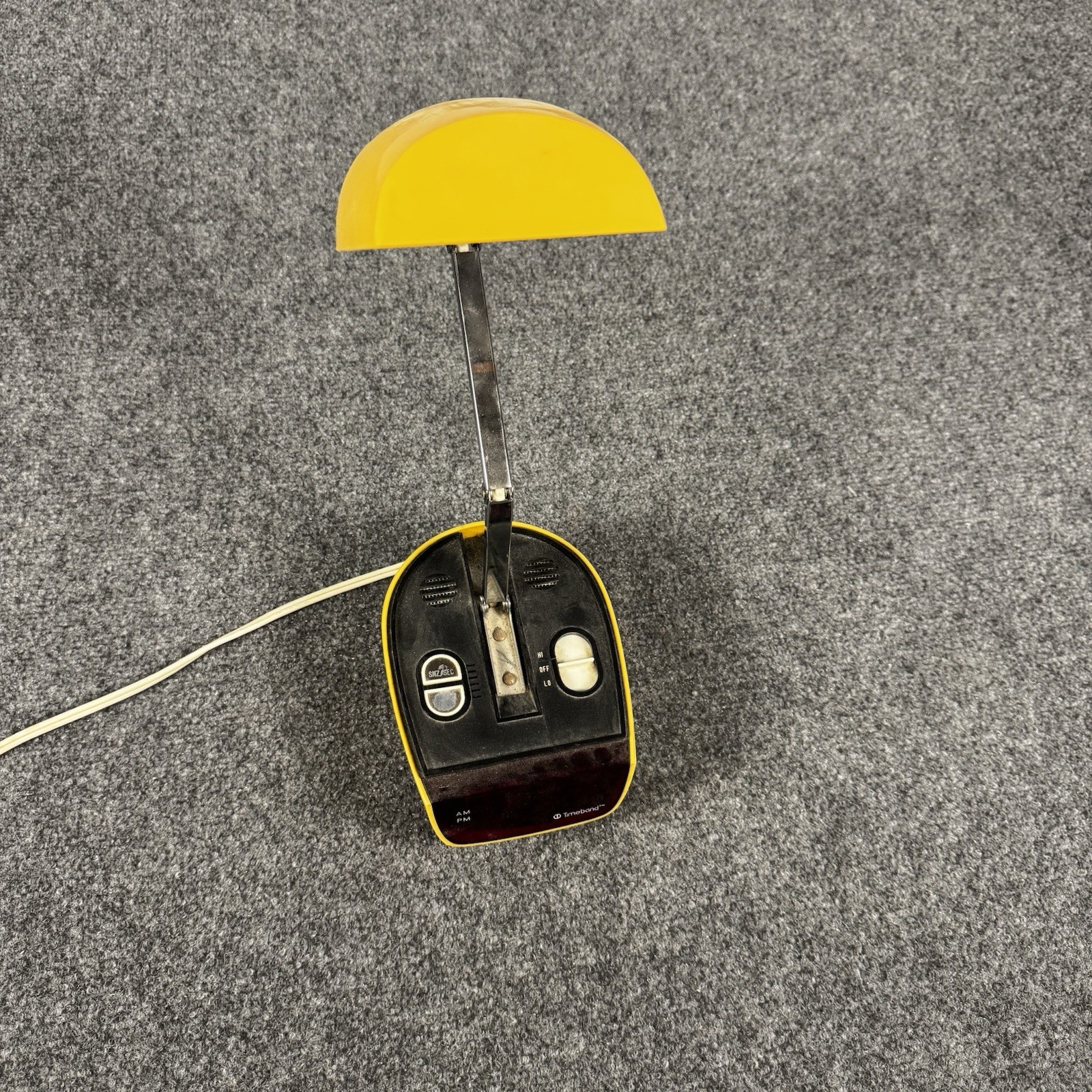 Vintage 1970s Timeband Space Age Digital Alarm Clock Telescopic Desk Lamp Mod