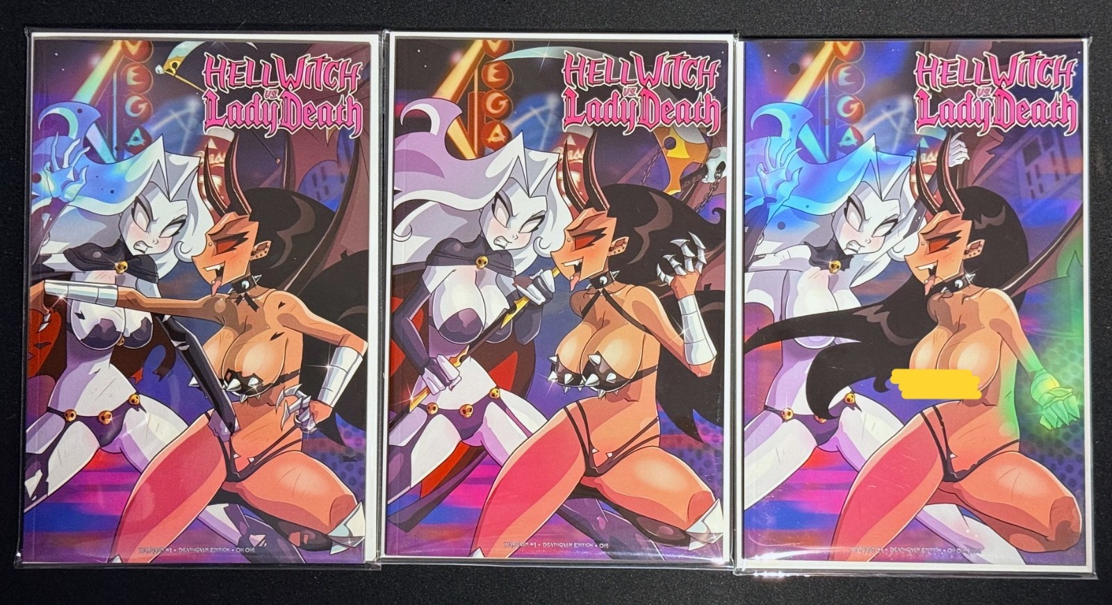 Hellwitch vs. Lady Death: Wargasm  Deathgasm Edition Dan Mendoza 3-Book Set