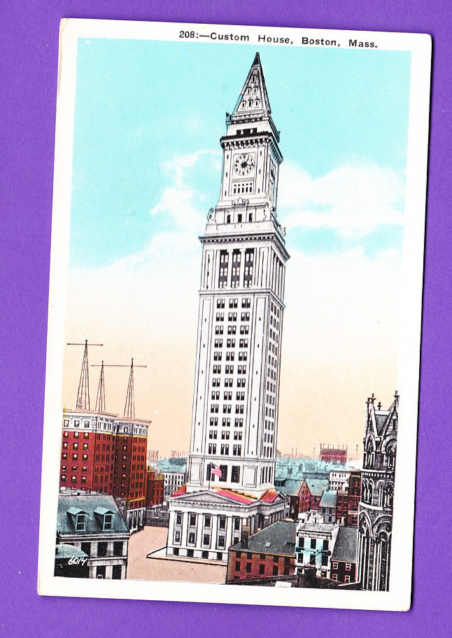 MASSACHUSETTS - BOSTON, CUSTOM HOUSE POSTCARD 995