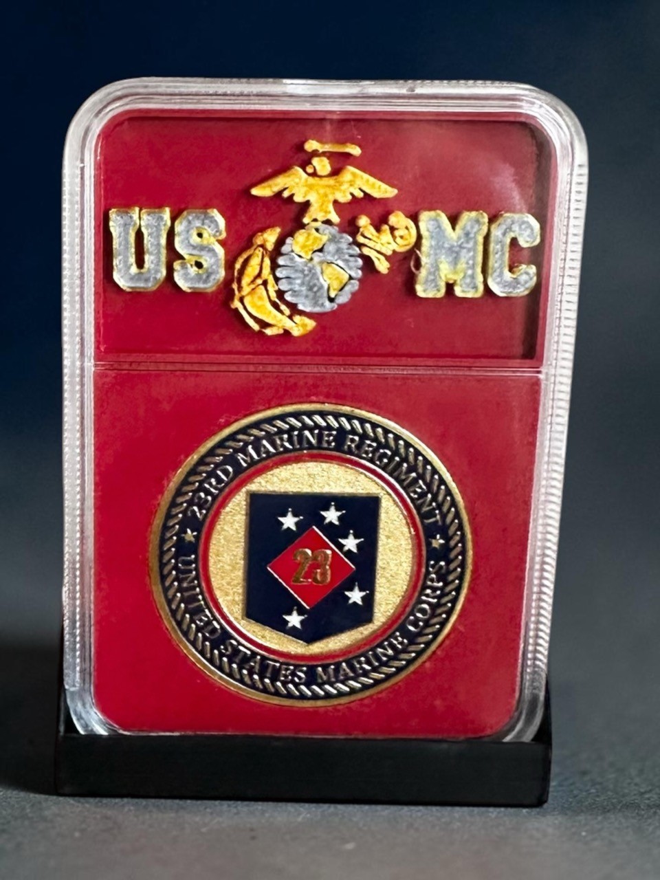 US MARINE CORPS - 23rd MARINE REGIMENT Challenge Coin USMC ·FAST SHIPPING· ·NEW·