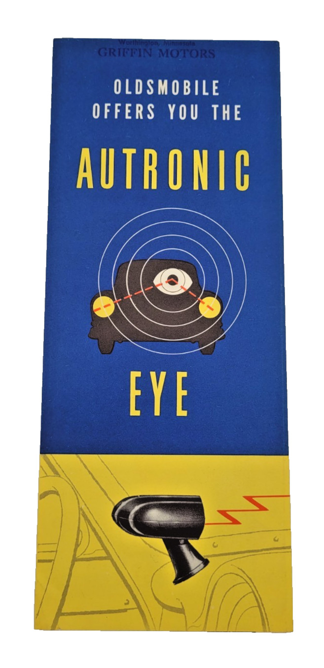 Original 1952 Oldsmobile Dealer Sales Brochure Autronic Eye Vintage GM OEM