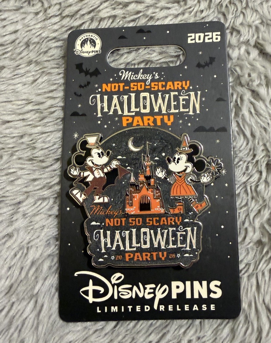 2026 Mickeys Not So Scary Halloween Party MNSSHP Mickey & Minnie Mouse Pin