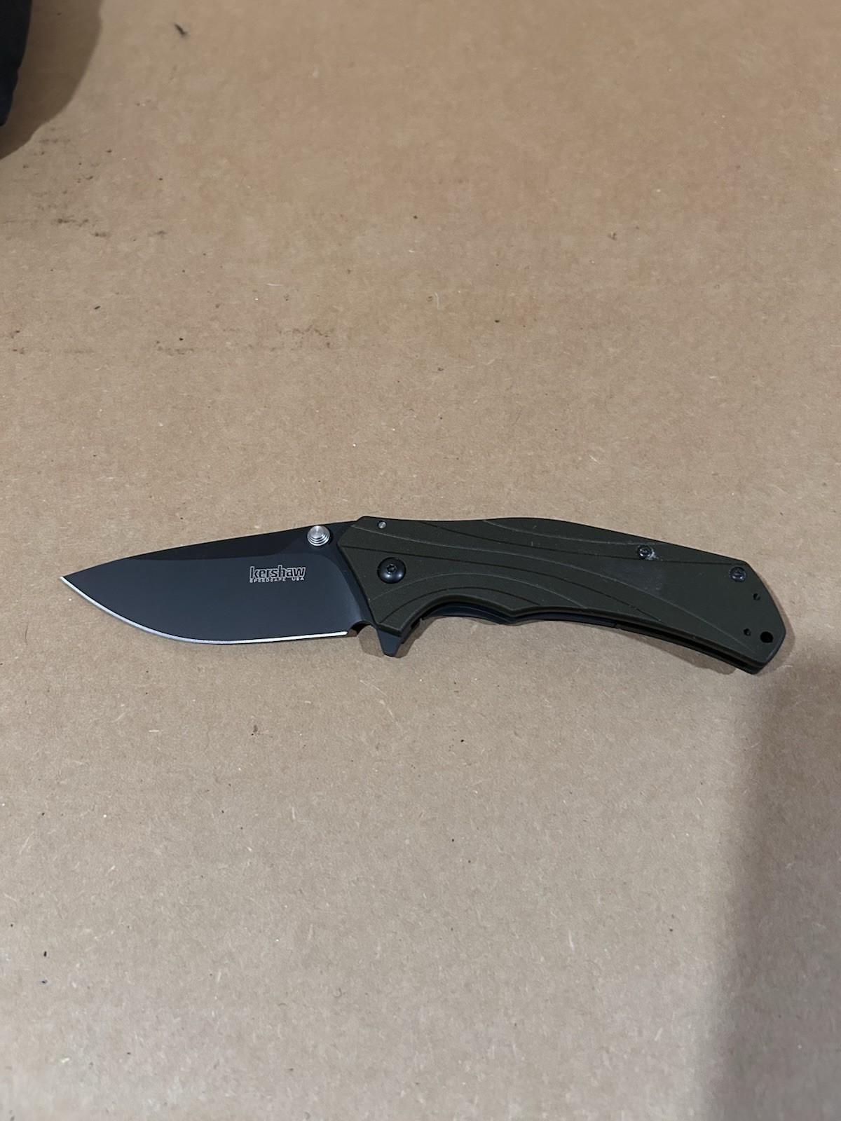 Kershaw Knockout 1870OLBLK Pocket Knife  USA DISCONTINUED *Blem*