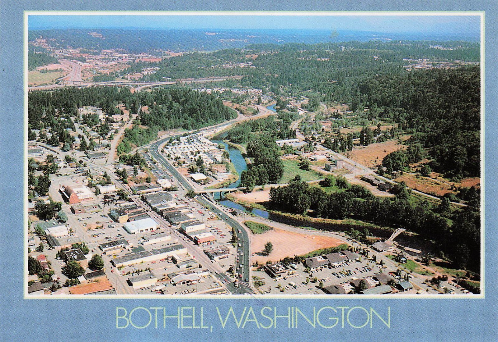 Bothell WA Washington Main Street Lutheran Church River 6x4 Postcard H36