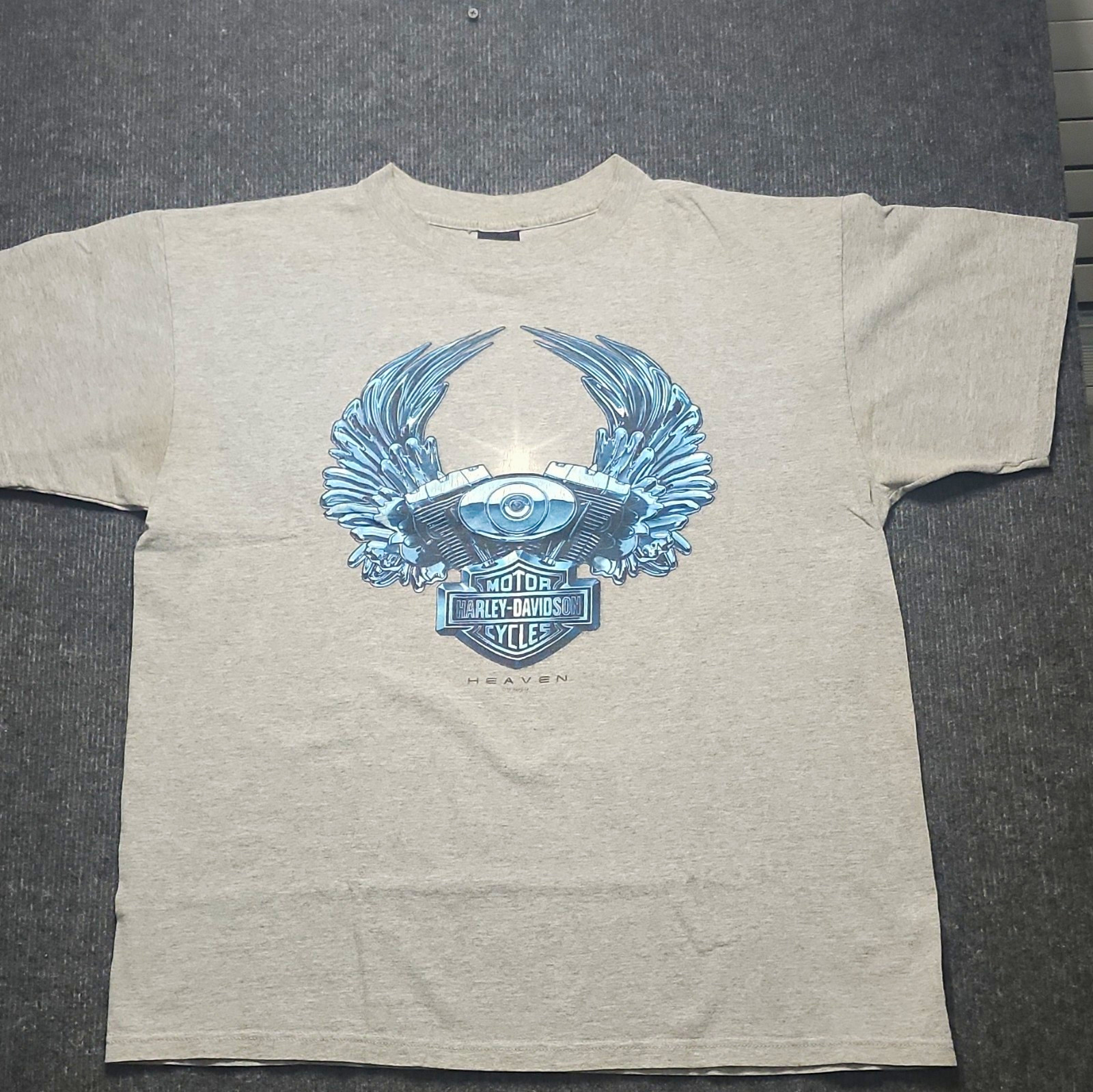 Vintage 90s Harley Davidson Heaven Shirt XL Holoubek Single Stitch Alamo City TX