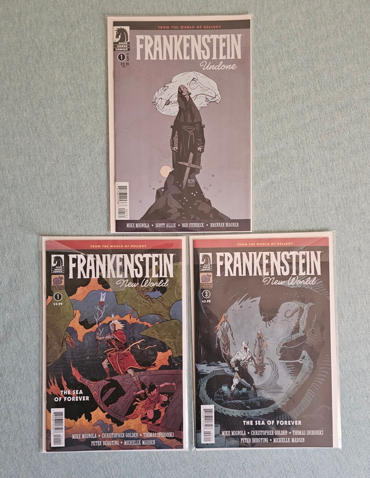 FRANKENSTEIN UNDONE # 1-2 RARE + FRANKENSTEIN NEW WORLD THE SEA OF FOREVER # 1-4